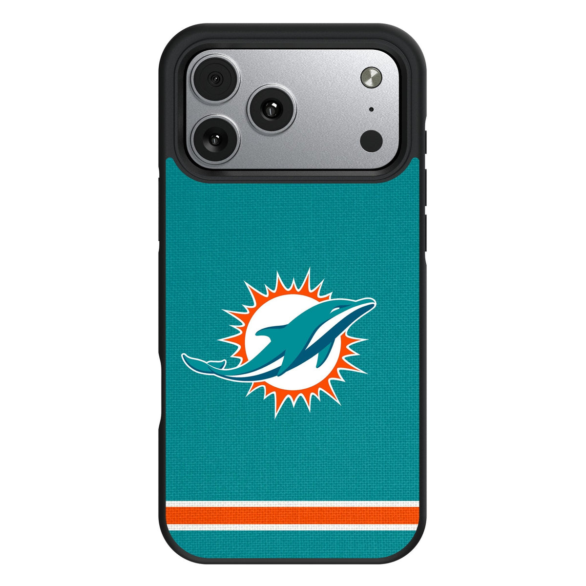 Miami Dolphins Stripe Bump Phone Case for Apple iPhone 17 Series 1