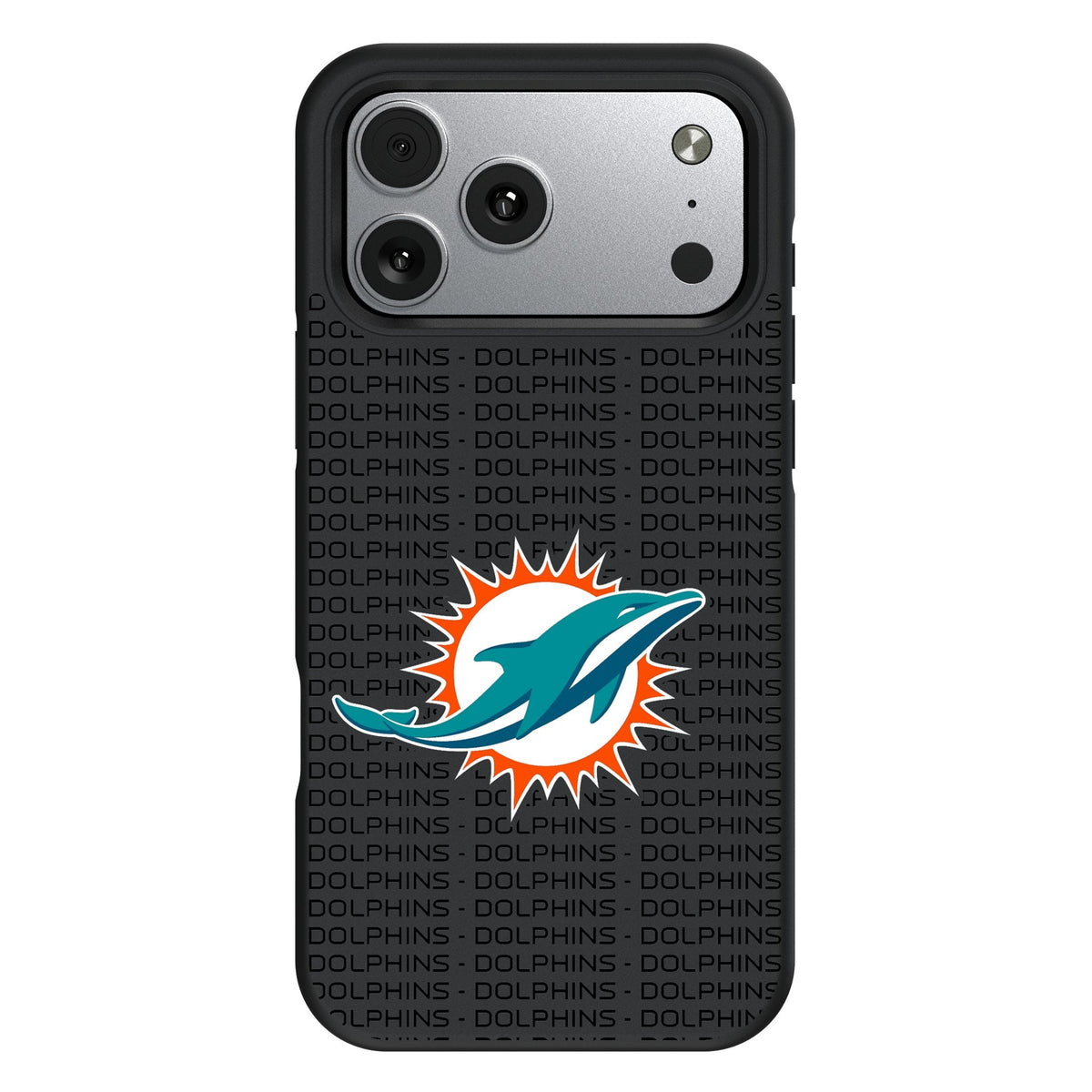 Miami Dolphins Text Backdrop Bump Phone Case for Apple iPhone 17 Series 1