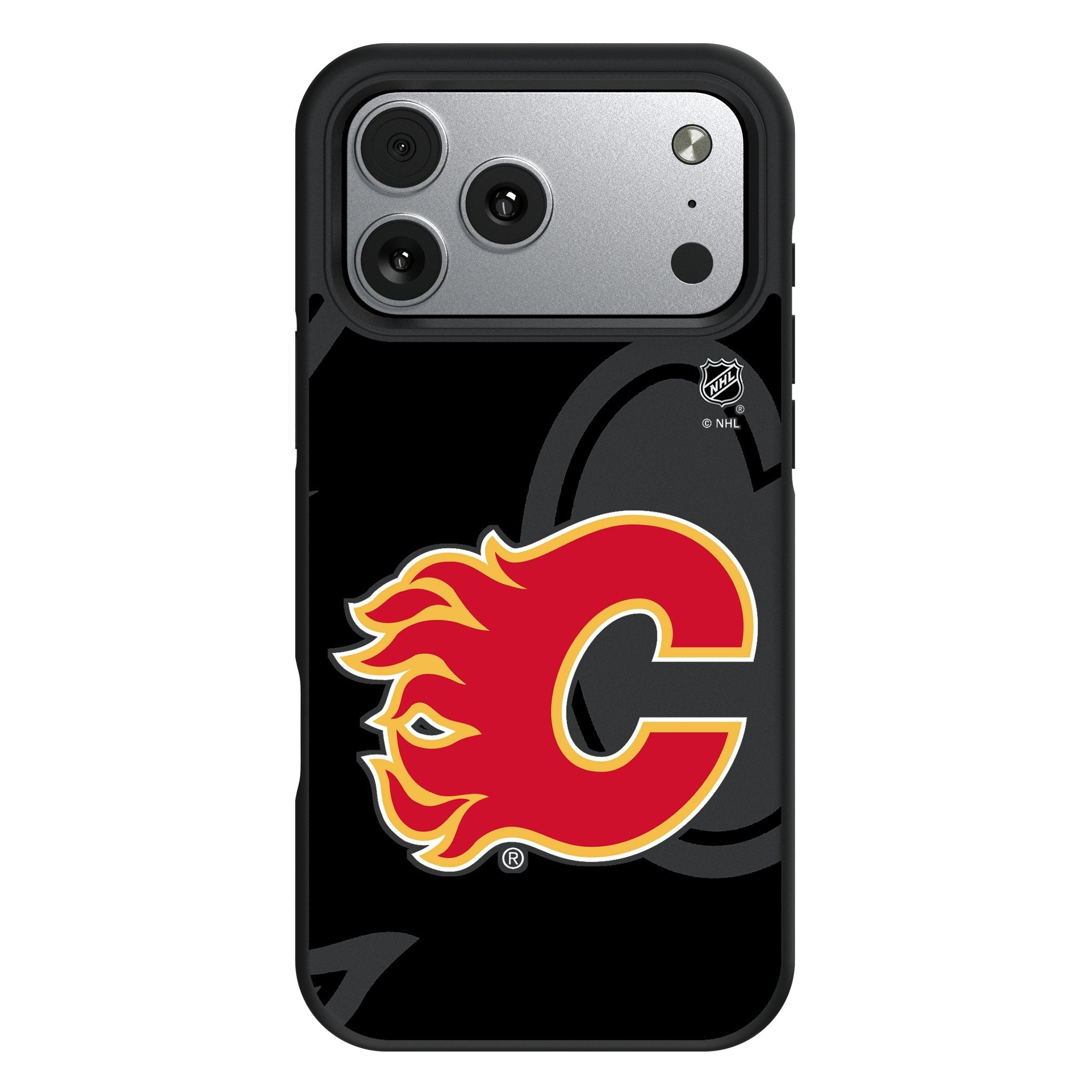 Calgary Flames Monocolor Tilt Bump Phone Case for Apple iPhone 17 Series