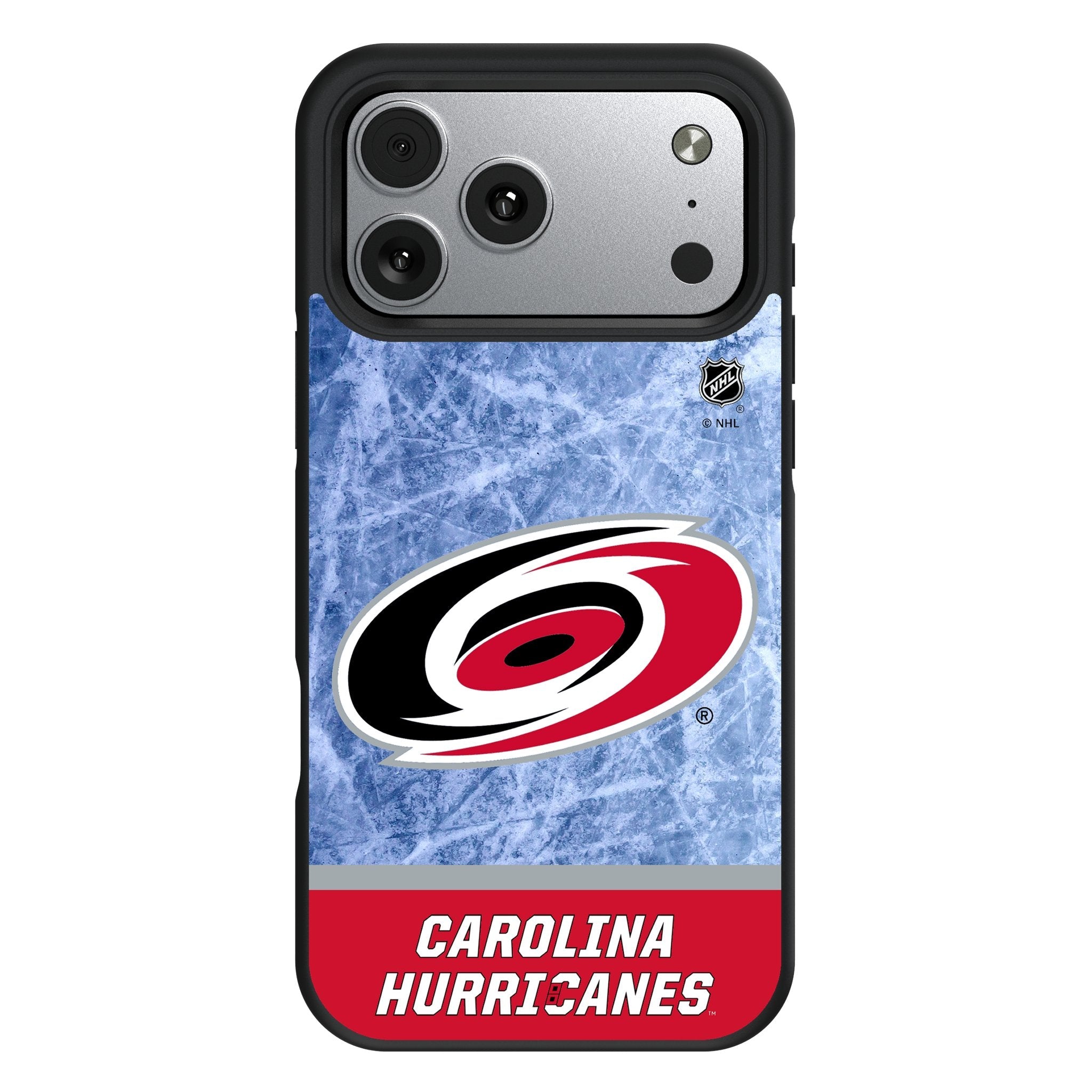 Carolina Hurricanes Ice Wordmark Bump Phone Case for Apple iPhone 17 Series