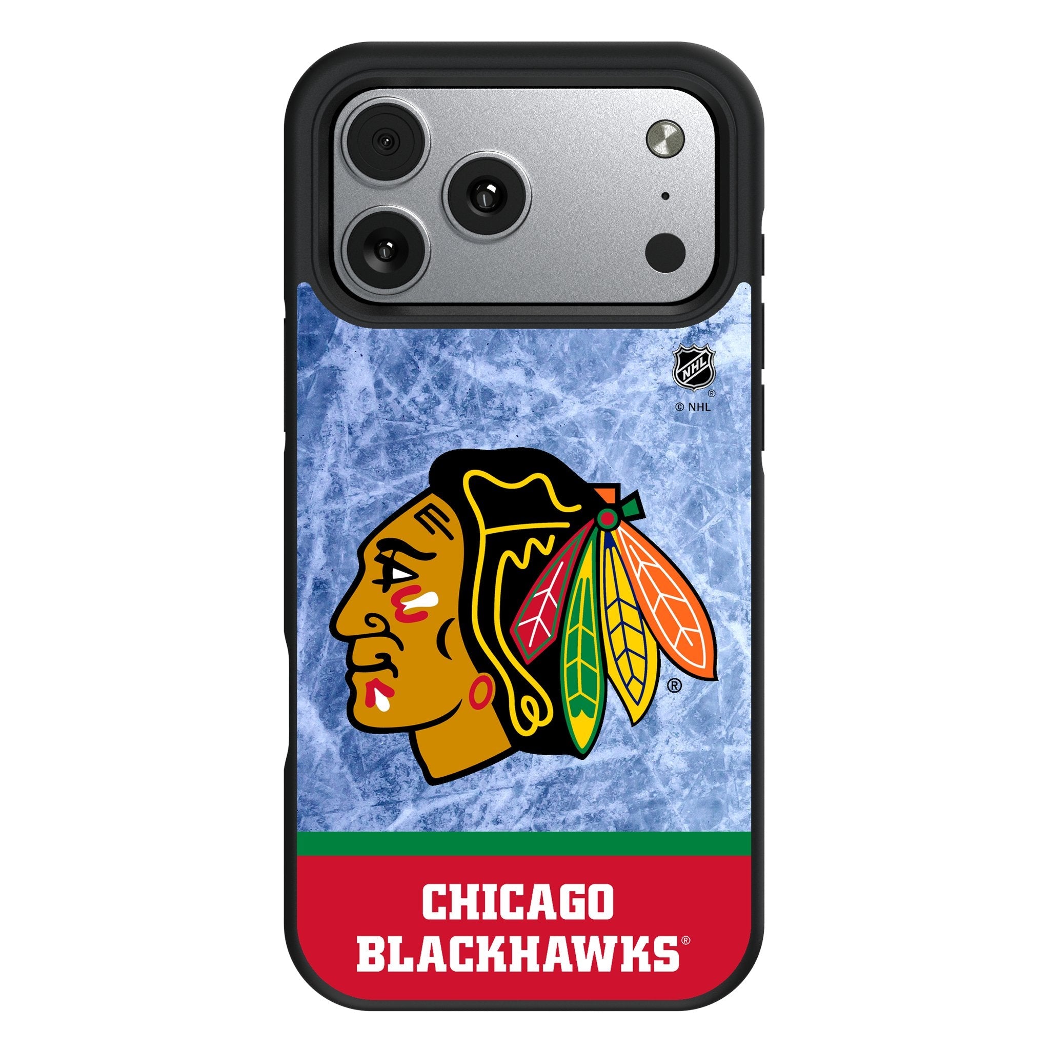 Chicago Blackhawks Ice Wordmark Bump Phone Case for Apple iPhone 17 Series