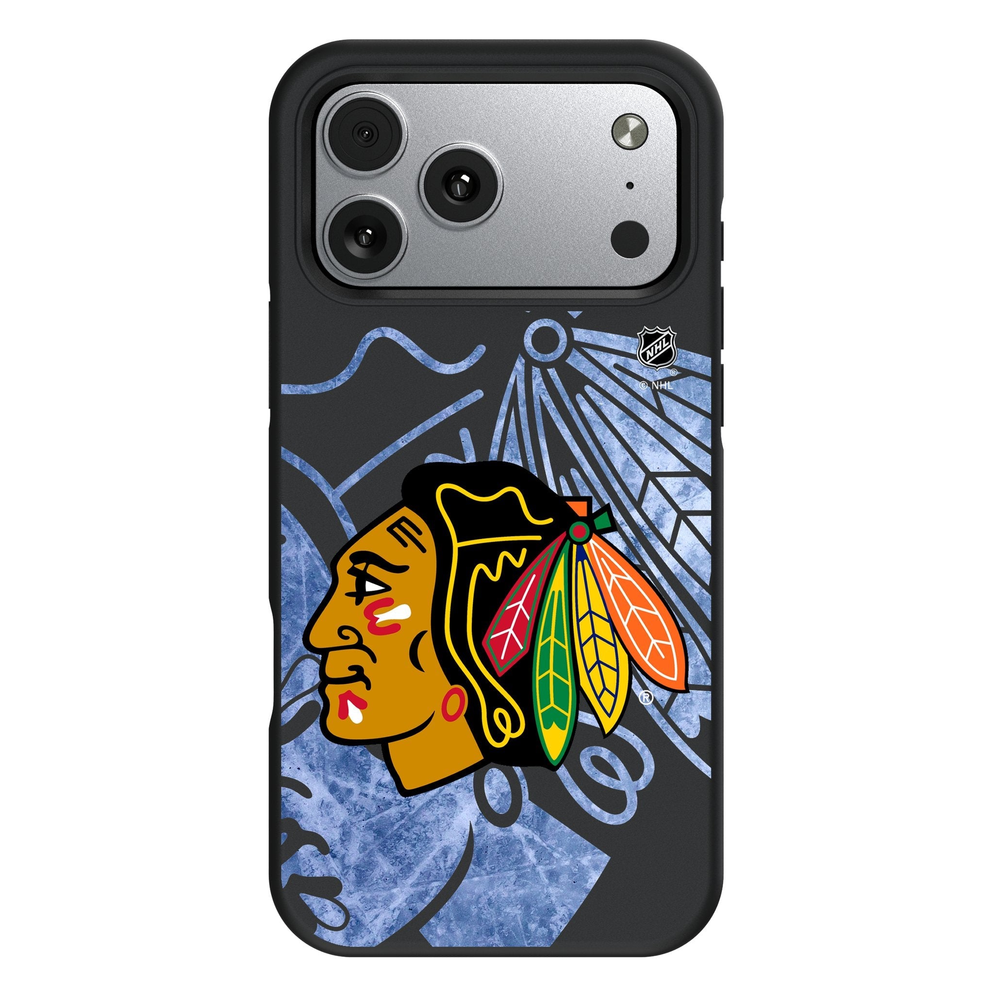 Chicago Blackhawks Ice Tilt Bump Phone Case for Apple iPhone 17 Series