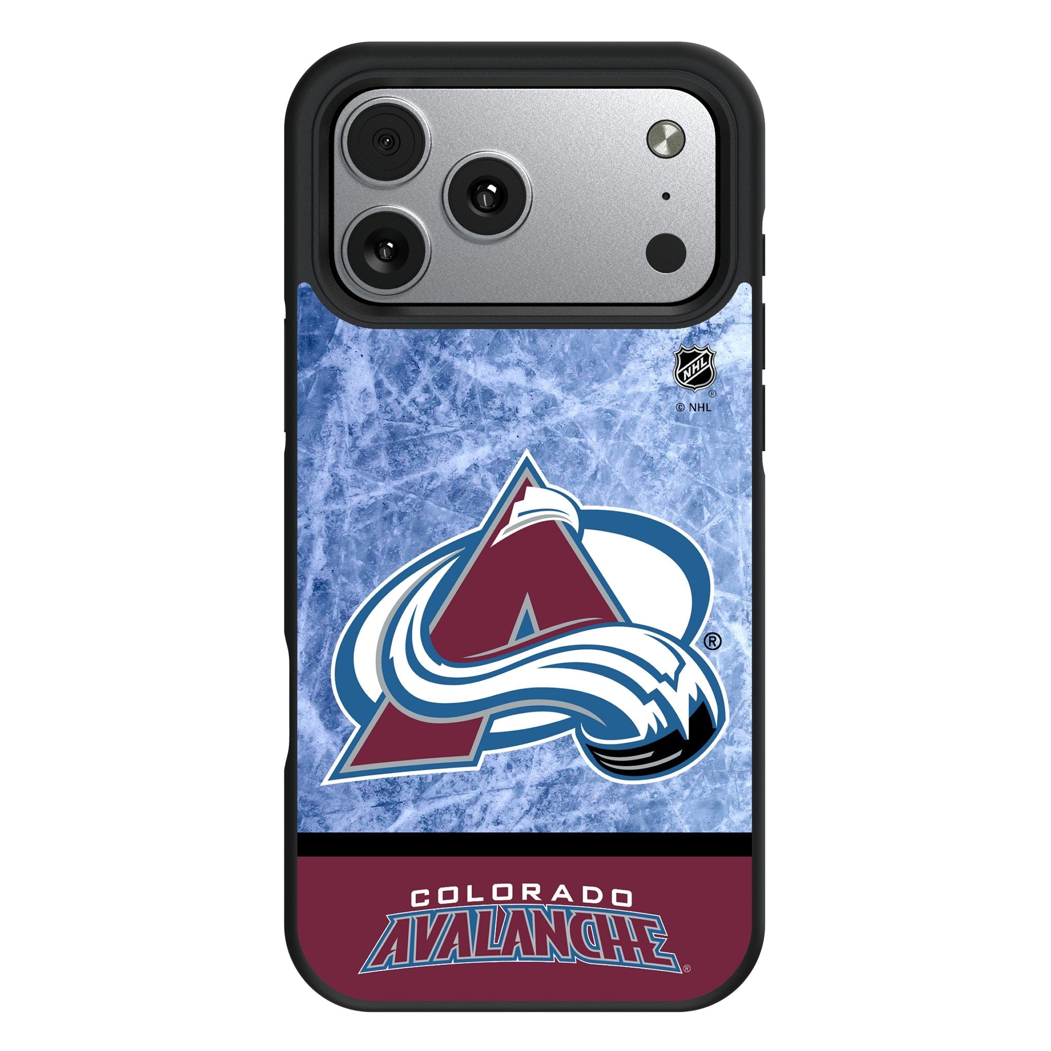 Colorado Avalanche Ice Wordmark Bump Phone Case for Apple iPhone 17 Series