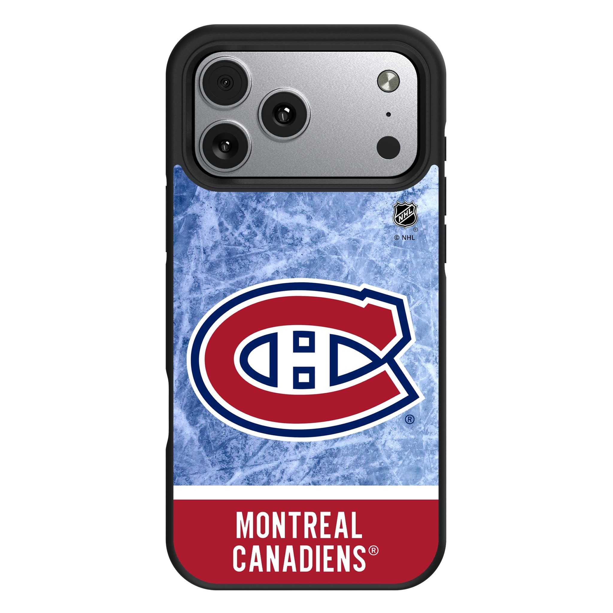 Montreal Canadiens Ice Wordmark Bump Phone Case for Apple iPhone 17 Series