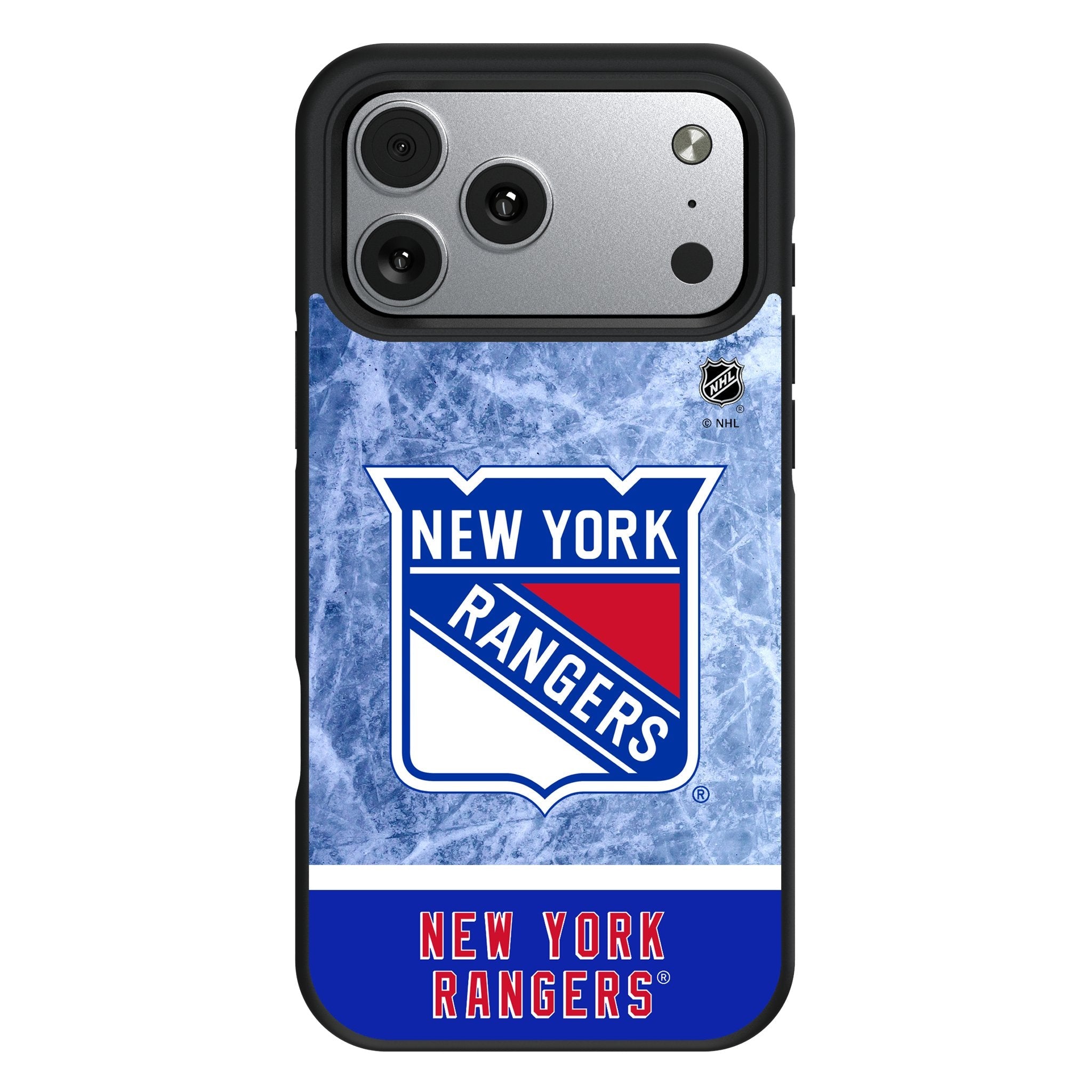 New York Rangers Ice Wordmark Bump Phone Case for Apple iPhone 17 Series