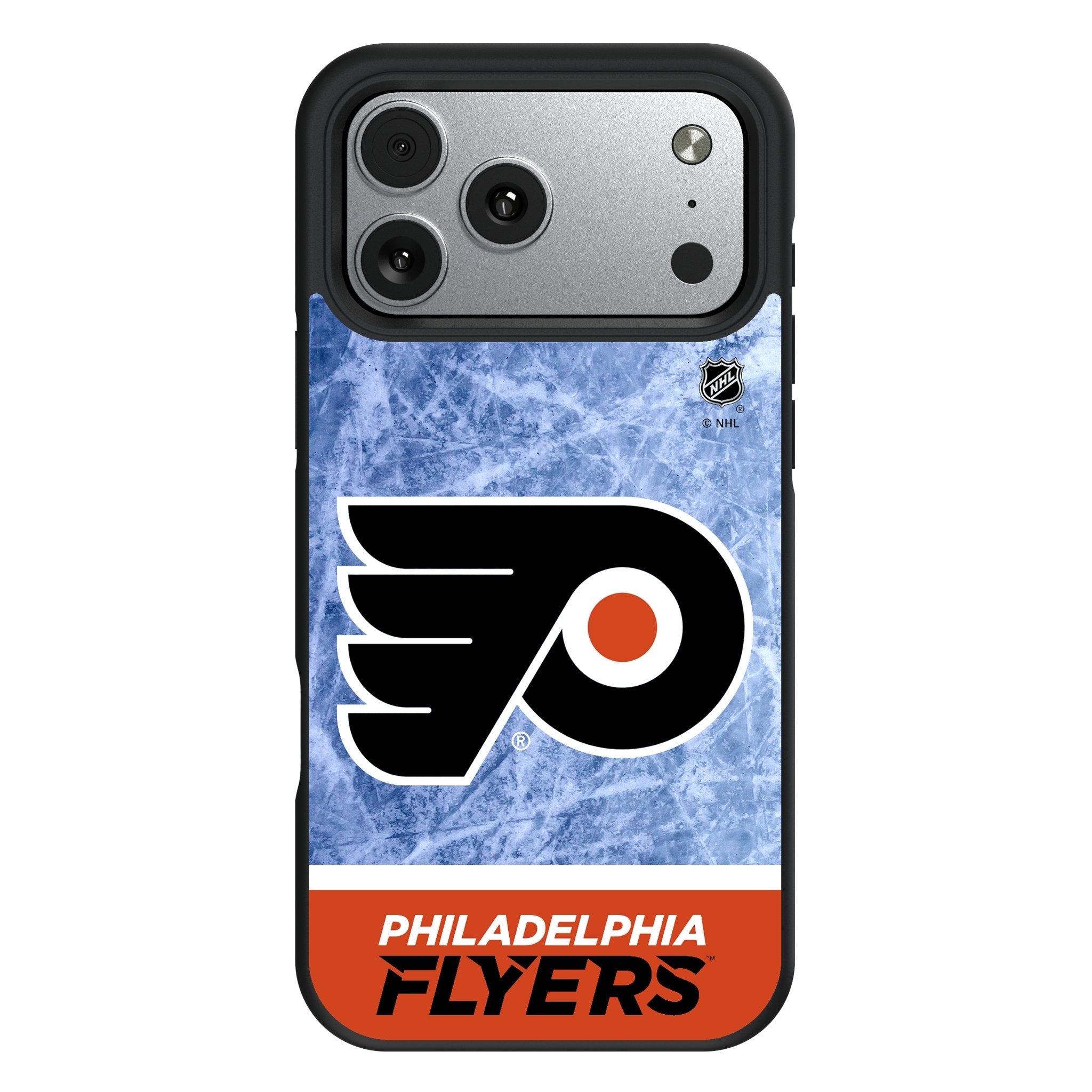 Philadelphia Flyers Ice Wordmark Bump Phone Case for Apple iPhone 17 Series