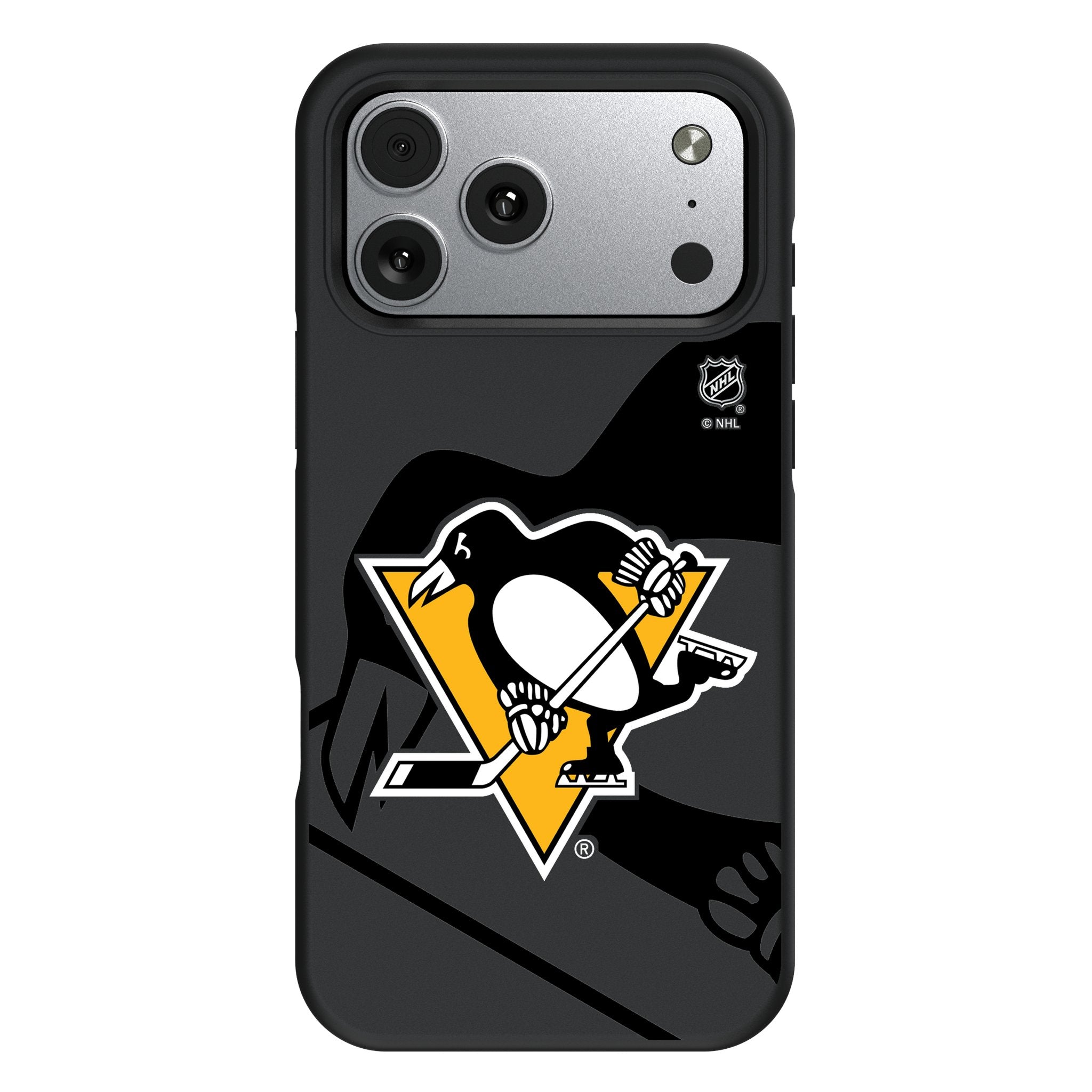 Pittsburgh Penguins Monocolor Tilt Bump Phone Case for Apple iPhone 17 Series