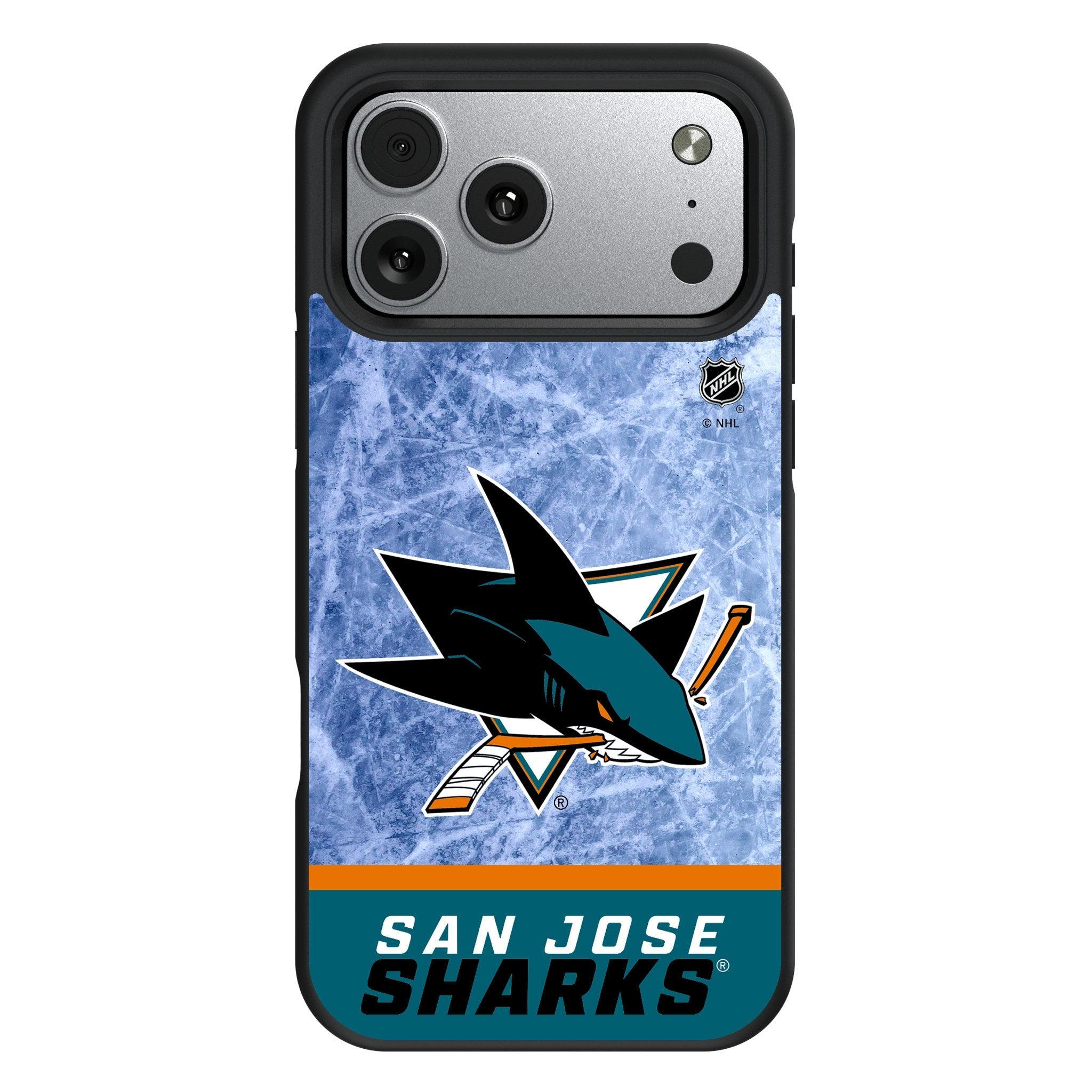 San Jose Sharks Ice Wordmark Bump Phone Case for Apple iPhone 17 Series
