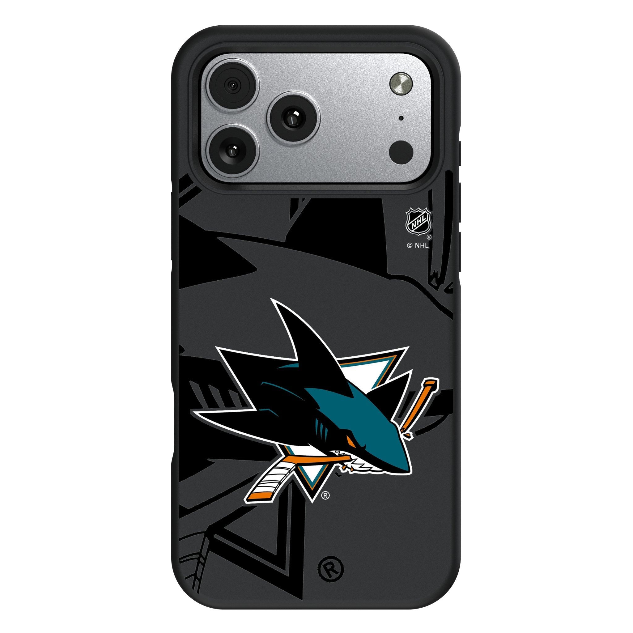 San Jose Sharks Monocolor Tilt Bump Phone Case for Apple iPhone 17 Series