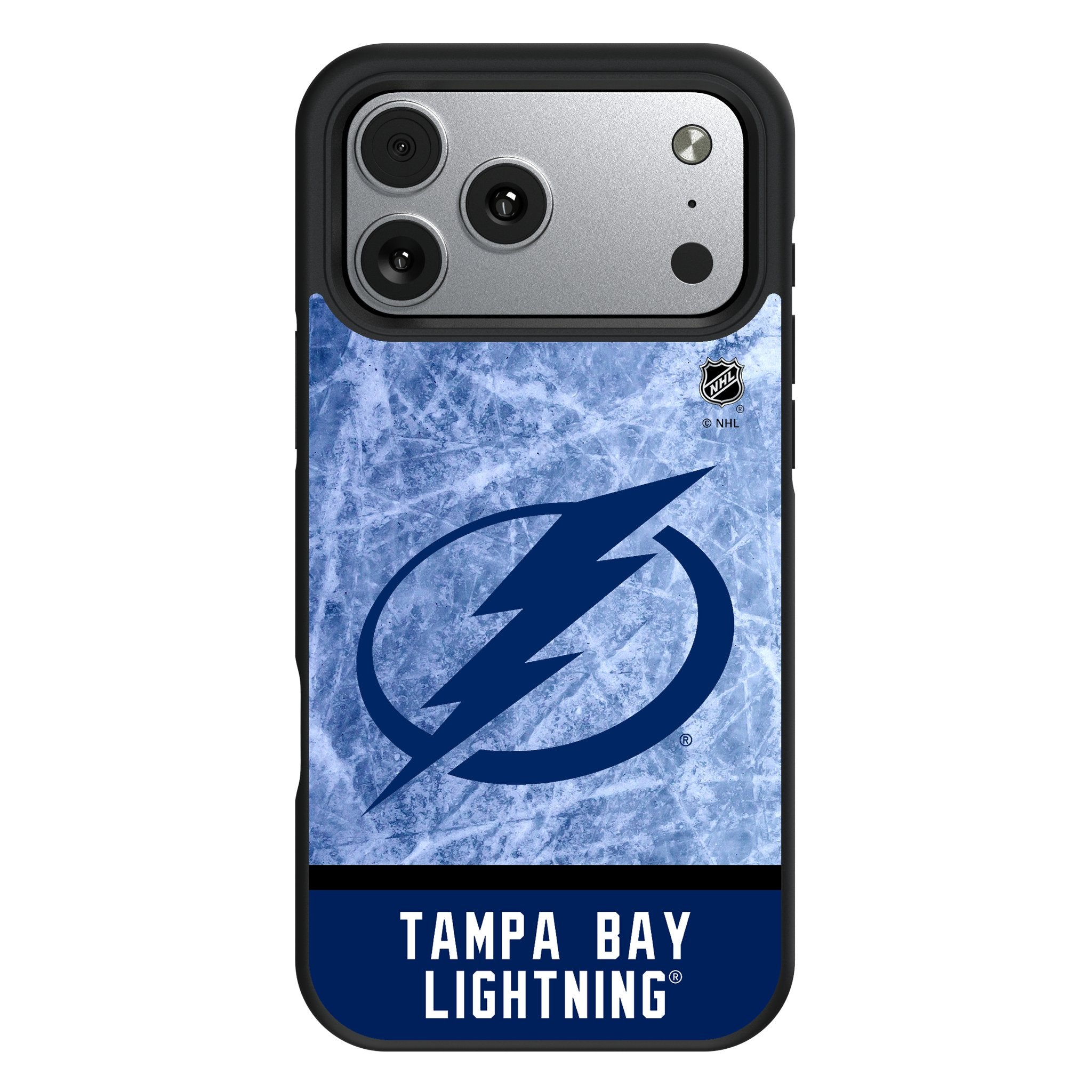 Tampa Bay Lightning Ice Wordmark Bump Phone Case for Apple iPhone 17 Series