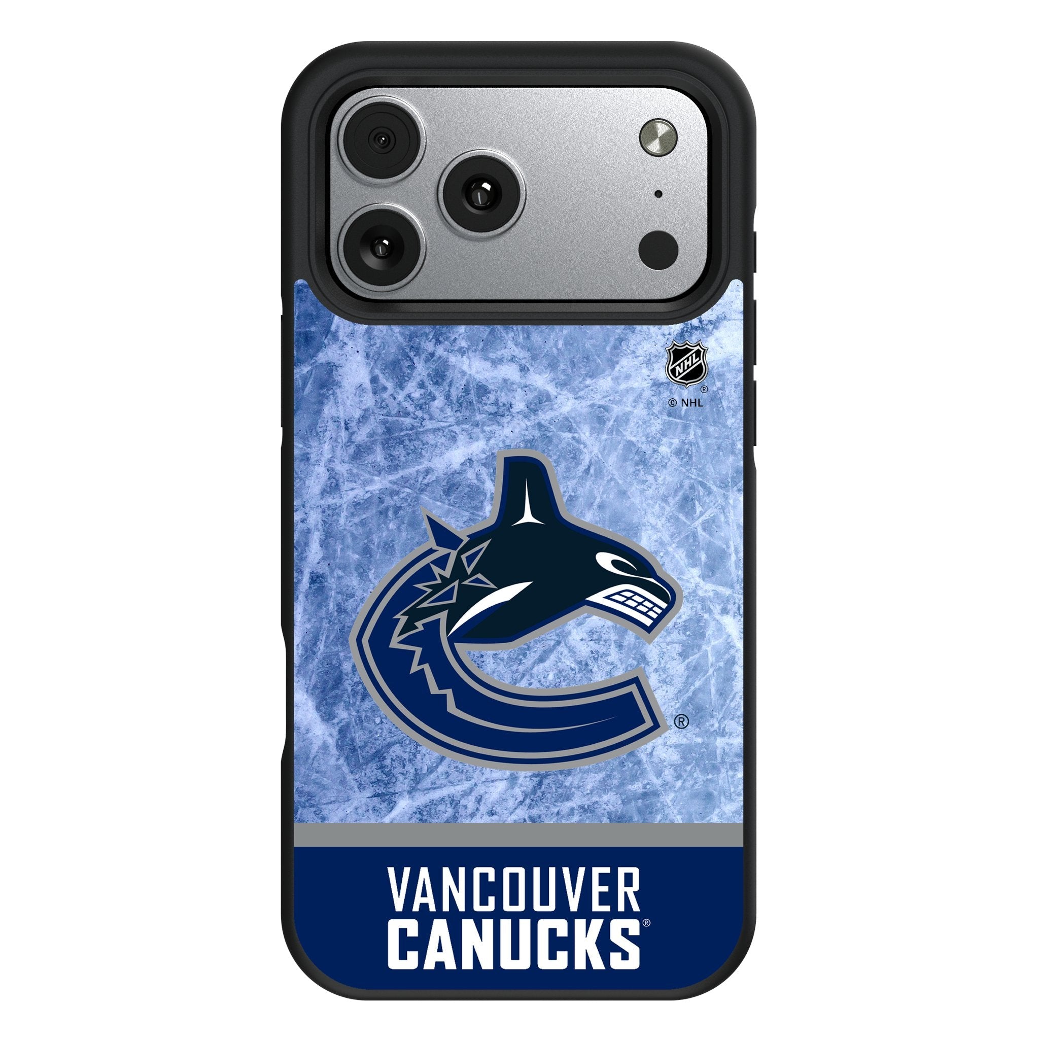 Vancouver Canucks Ice Wordmark Bump Phone Case for Apple iPhone 17 Series
