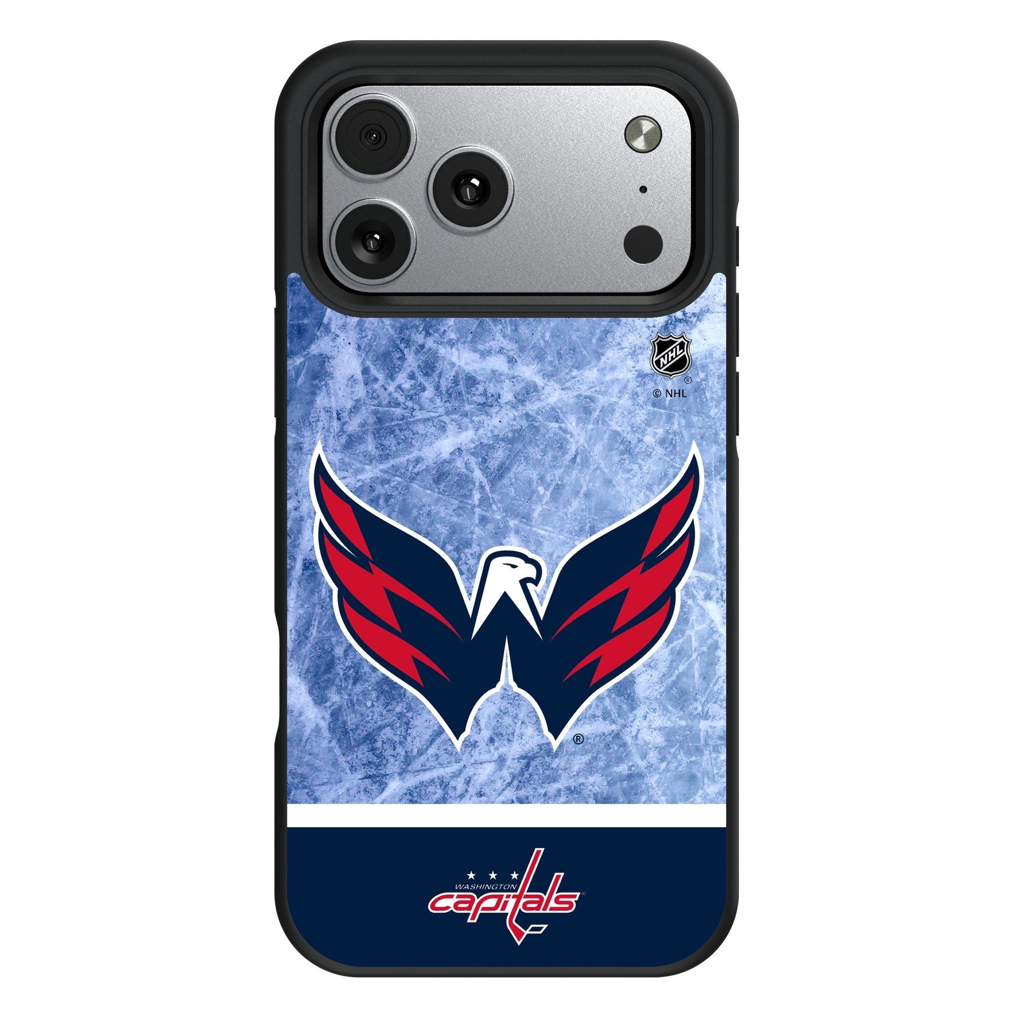 Washington Capitals Ice Wordmark Bump Phone Case for Apple iPhone 17 Series