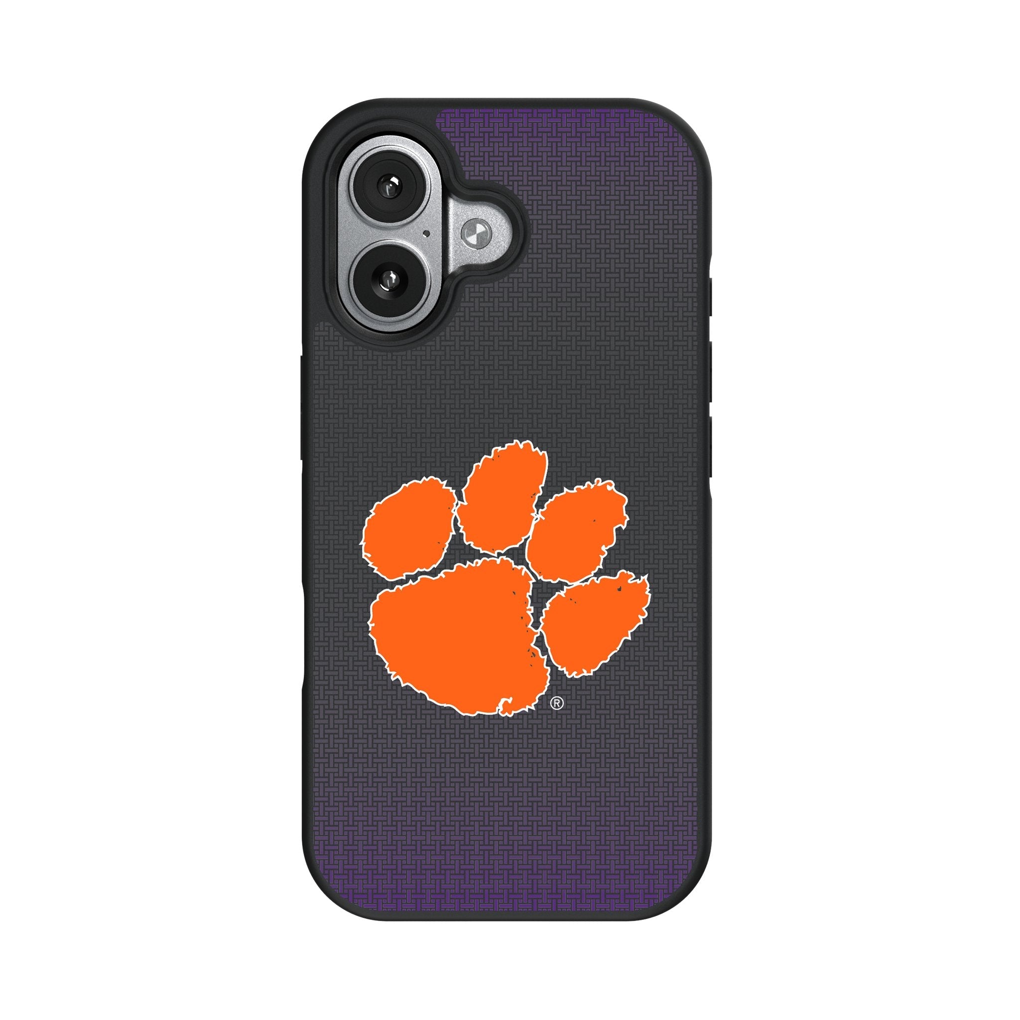 Clemson University Tigers Linen Bump Phone Case for Apple iPhone 17 Series 4