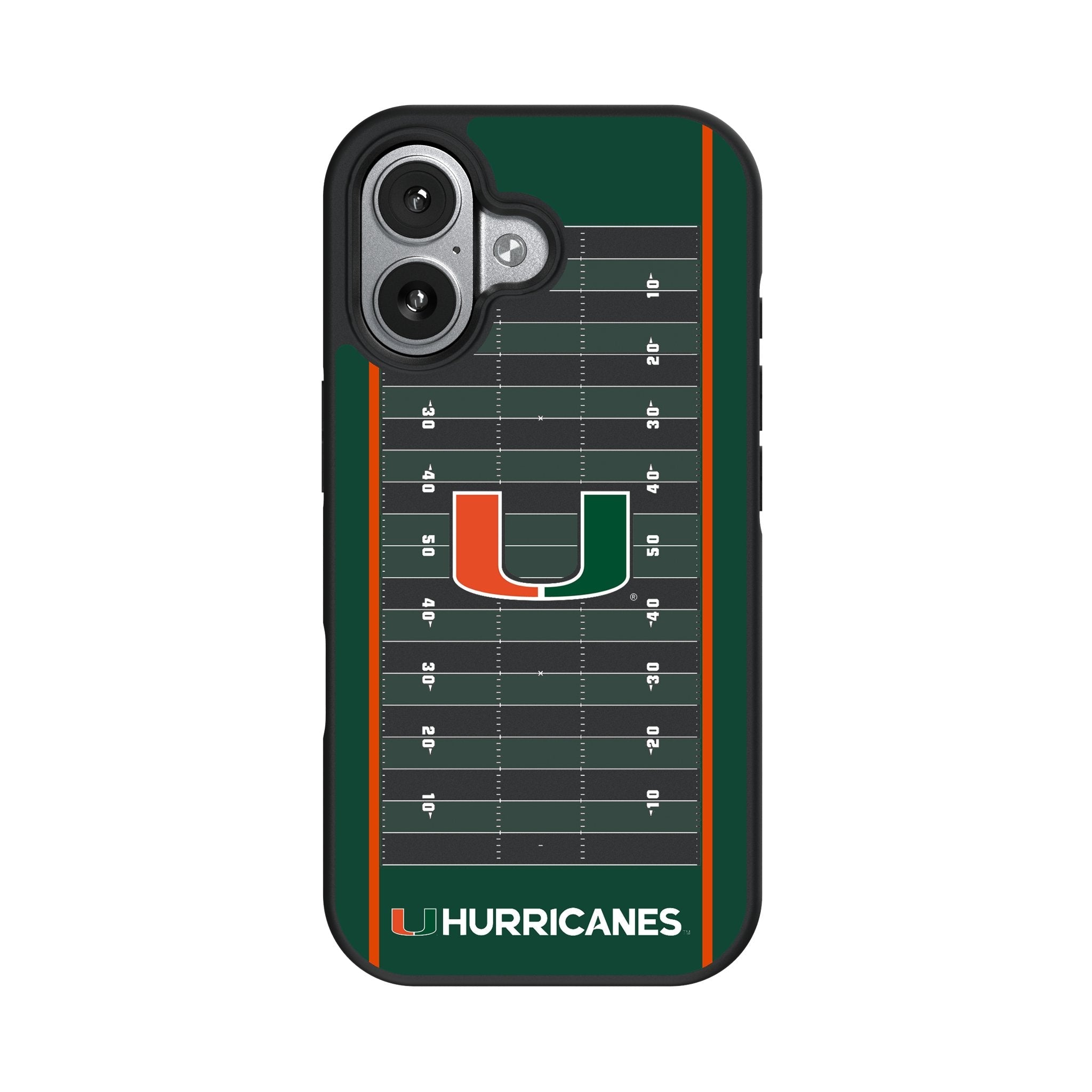 University of Miami Hurricanes Field Bump Phone Case for Apple iPhone 17 Series 4