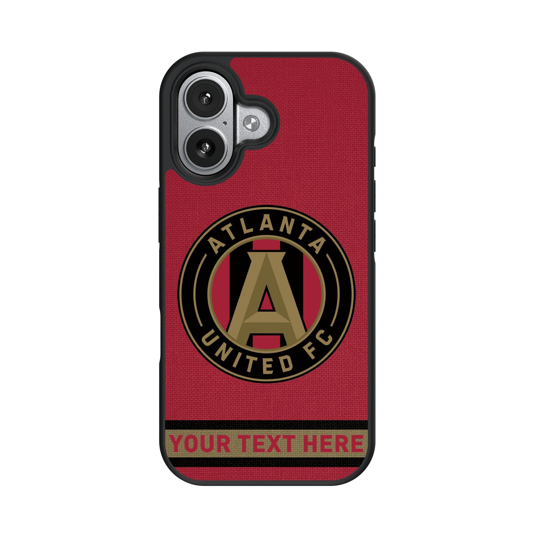 Atlanta United FC Personalized Stripe Bump Phone Case for Apple iPhone 17 Series 4