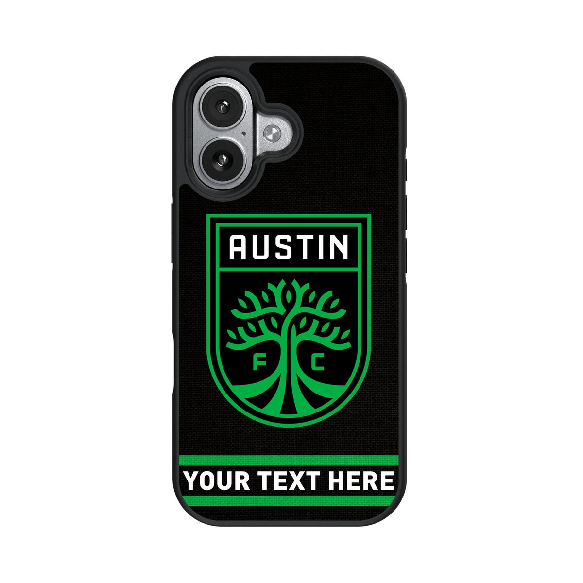 Austin FC Personalized Stripe Bump Phone Case for Apple iPhone 17 Series 4