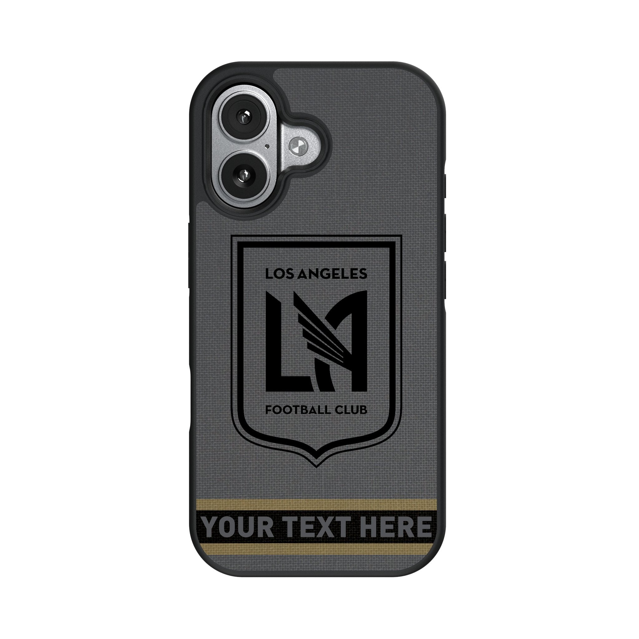 Los Angeles Football Club Personalized Stripe Bump Phone Case for Apple iPhone 17 Series 4