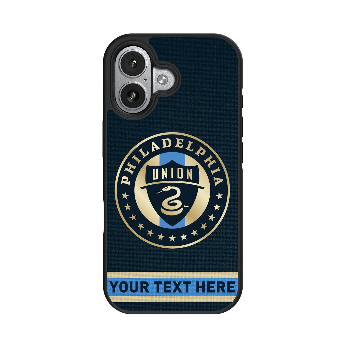 Philadelphia Union Personalized Stripe Bump Phone Case for Apple iPhone 17 Series 4
