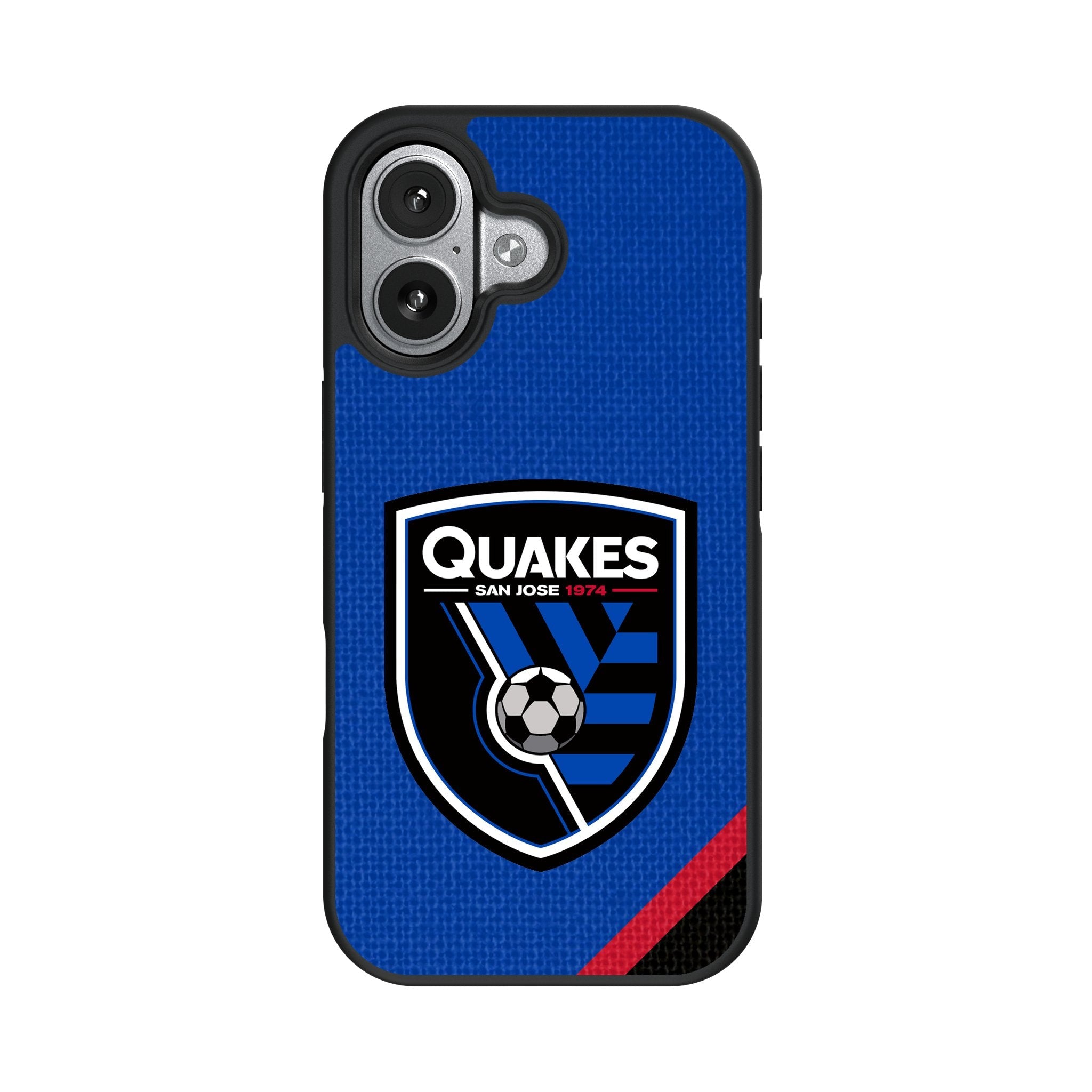 San Jose Earthquakes Diagonal Stripe Bump Phone Case for Apple iPhone 17 Series 4