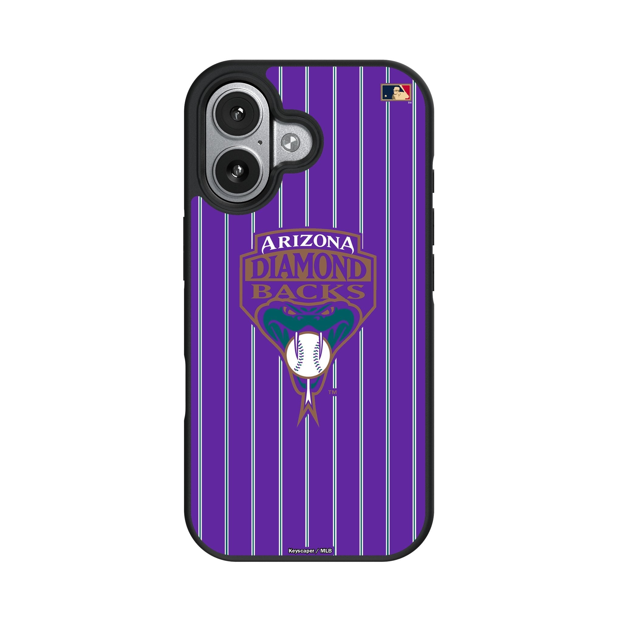 Arizona Diamondbacks 1999-2006 - Cooperstown Collection Pinstripe Bump Phone Case for Apple iPhone 17 Series 4