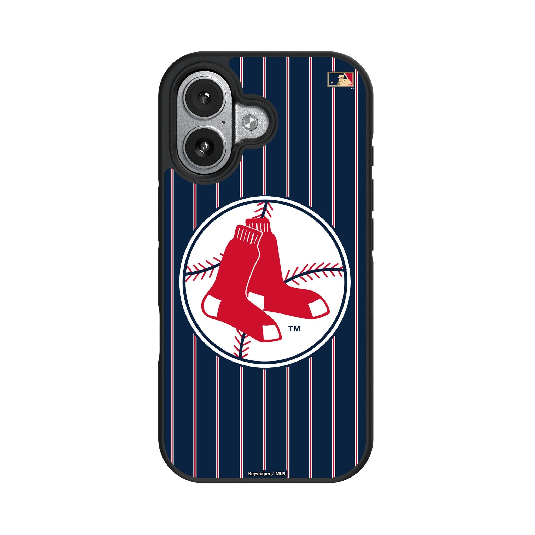 Boston Red Sox 1970-1975 - Cooperstown Collection Pinstripe Bump Phone Case for Apple iPhone 17 Series 4