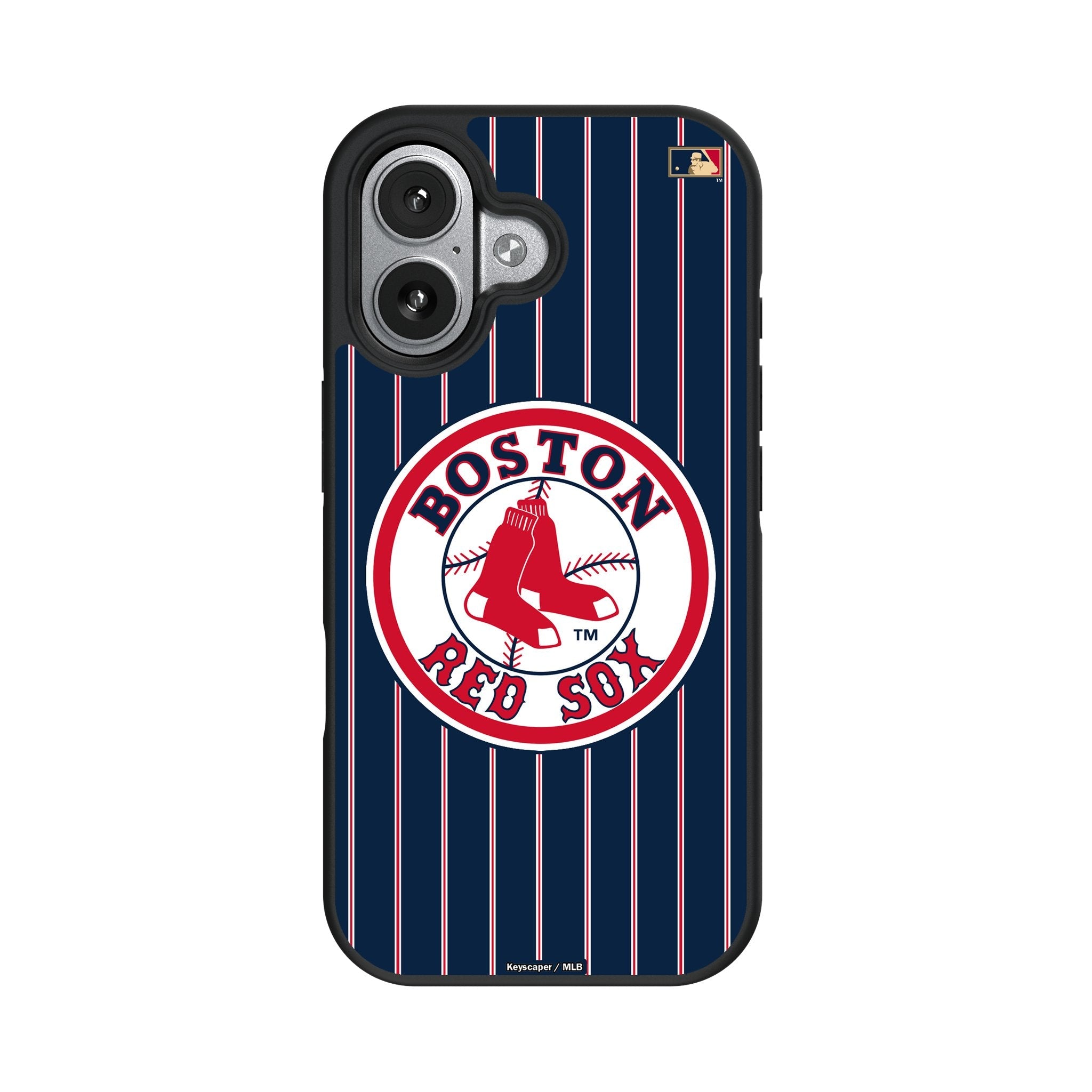 Boston Red Sox 1976-2008 - Cooperstown Collection Pinstripe Bump Phone Case for Apple iPhone 17 Series 4