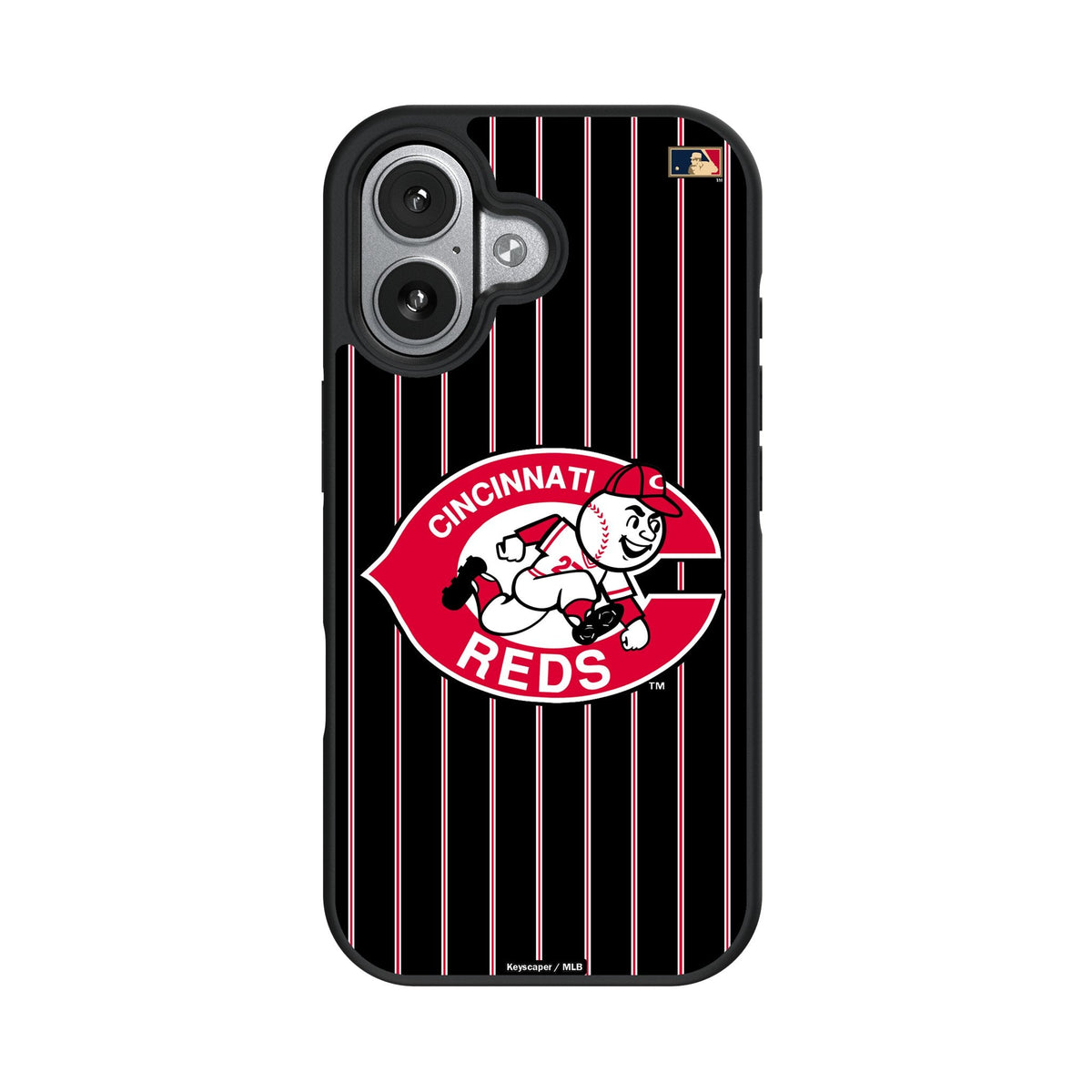 Cincinnati Reds 1974-1992 - Cooperstown Collection Pinstripe Bump Phone Case for Apple iPhone 17 Series 4