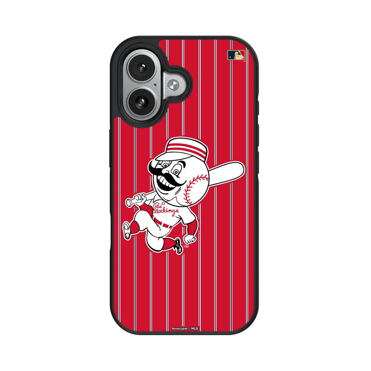 Cincinnati Reds 1953-1967 - Cooperstown Collection Pinstripe Bump Phone Case for Apple iPhone 17 Series 4