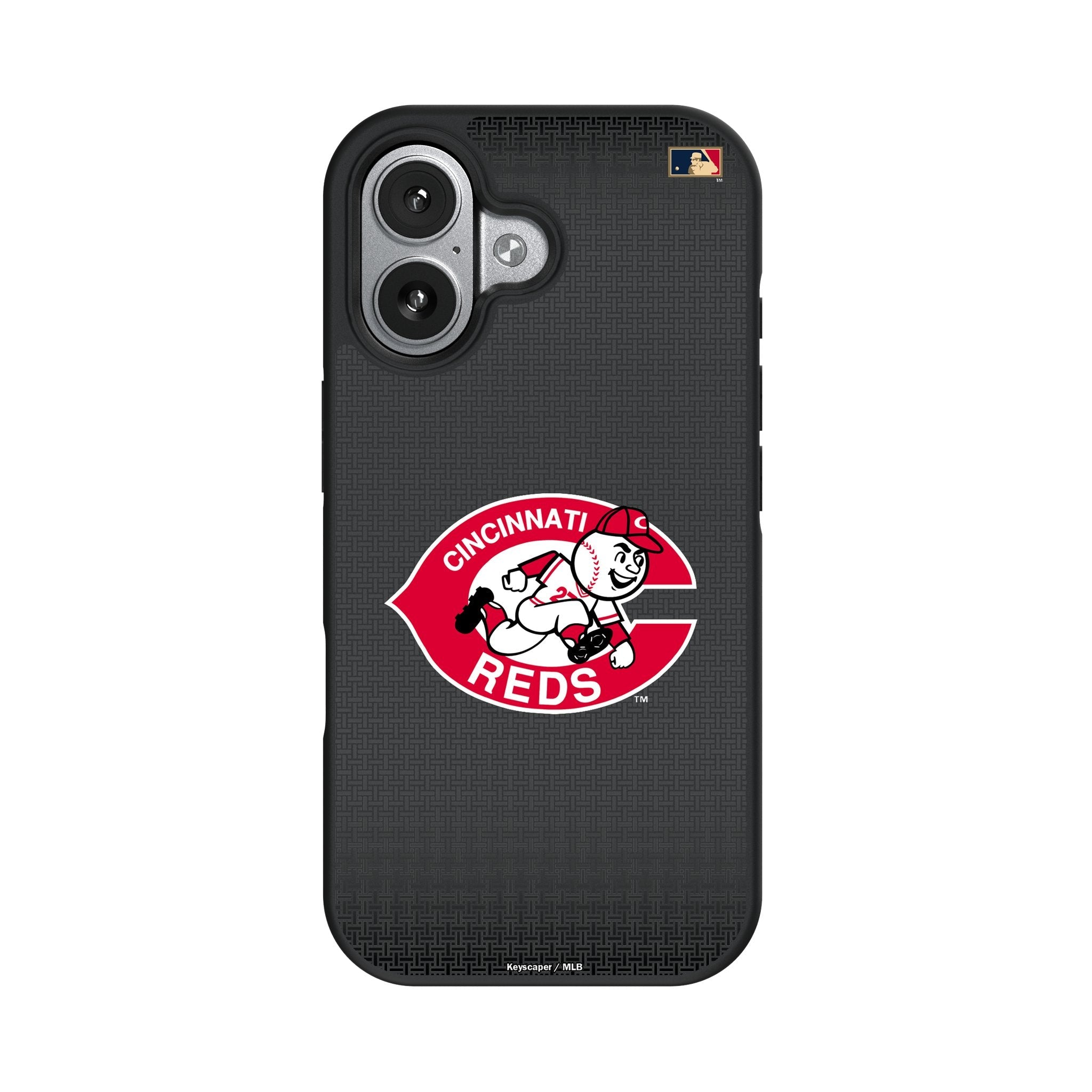 Cincinnati Reds 1974-1992 - Cooperstown Collection Linen Bump Phone Case for Apple iPhone 17 Series 4