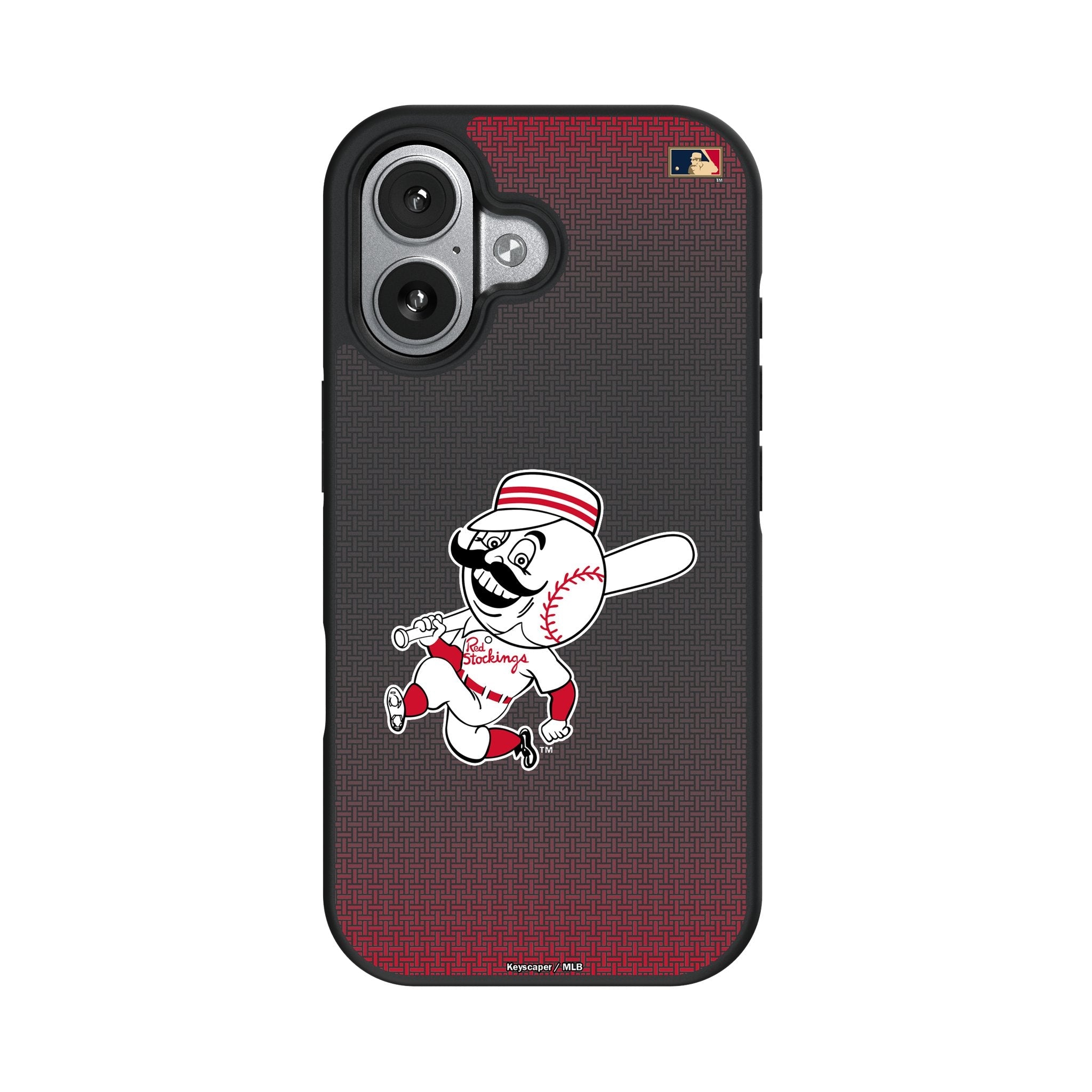 Cincinnati Reds 1953-1967 - Cooperstown Collection Linen Bump Phone Case for Apple iPhone 17 Series 4