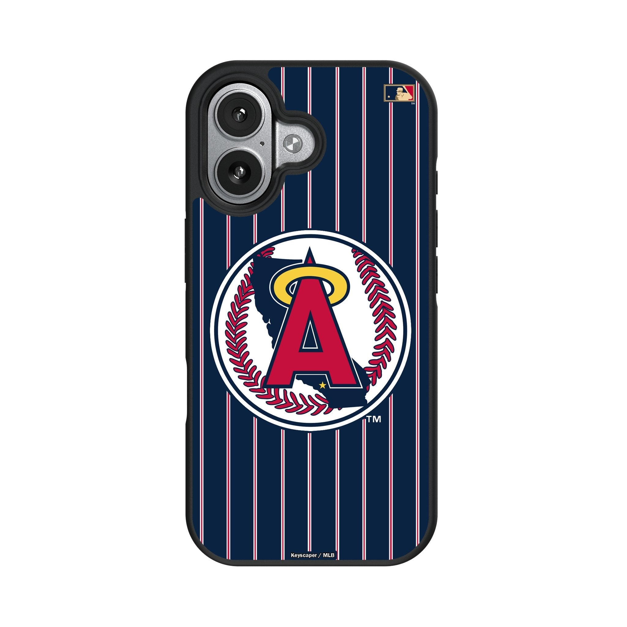 LA Angels 1986-1992 - Cooperstown Collection Pinstripe Bump Phone Case for Apple iPhone 17 Series 4