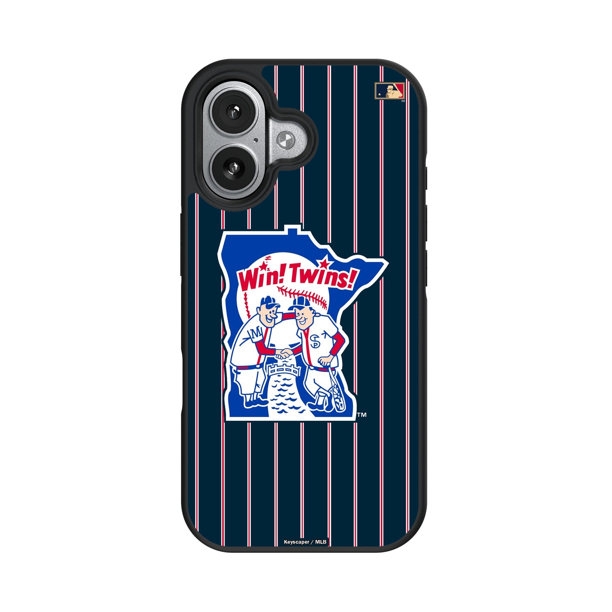 Minnesota Twins 1976-1986 - Cooperstown Collection Pinstripe Bump Phone Case for Apple iPhone 17 Series 4