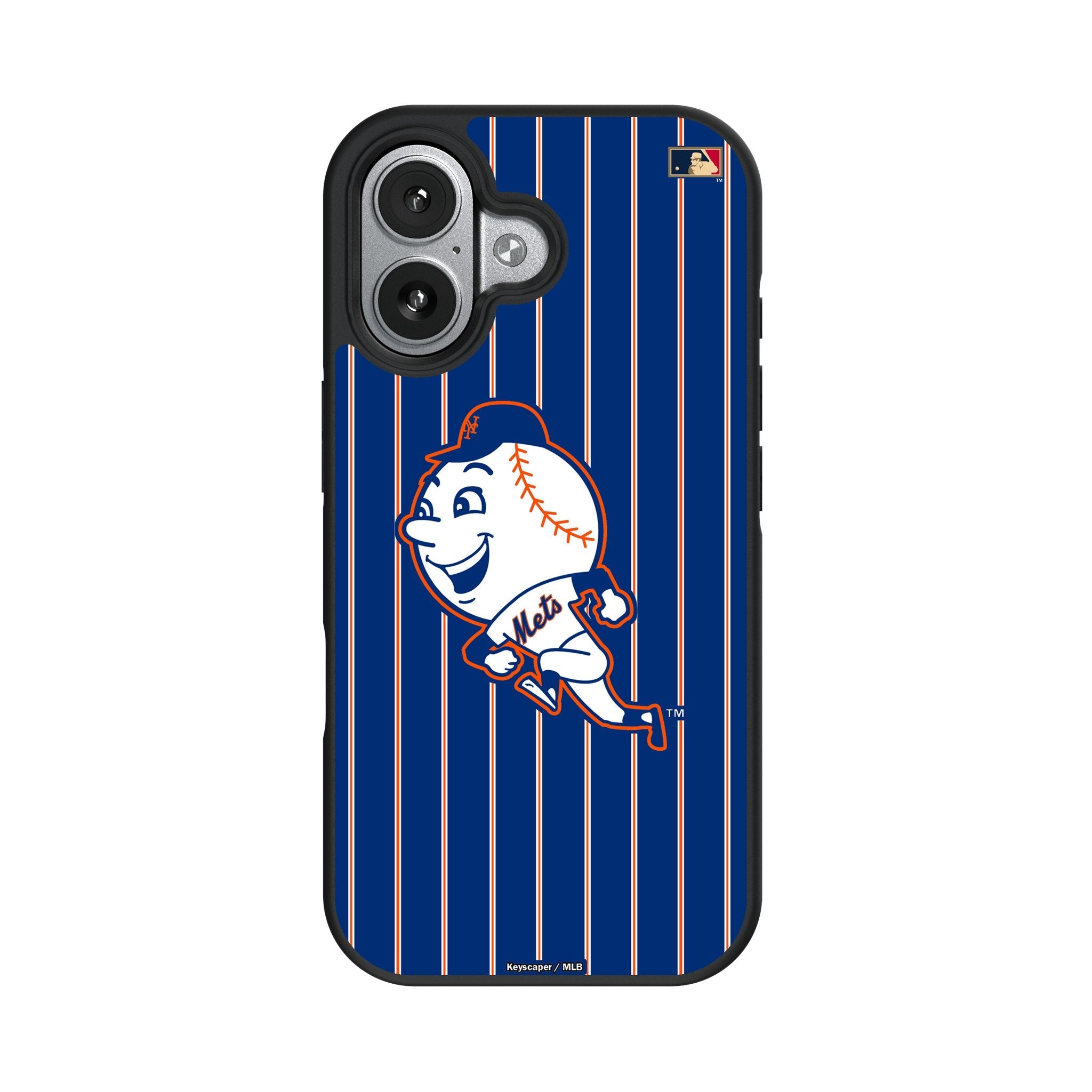 New York Mets 2014 - Cooperstown Collection Pinstripe Bump Phone Case for Apple iPhone 17 Series 4