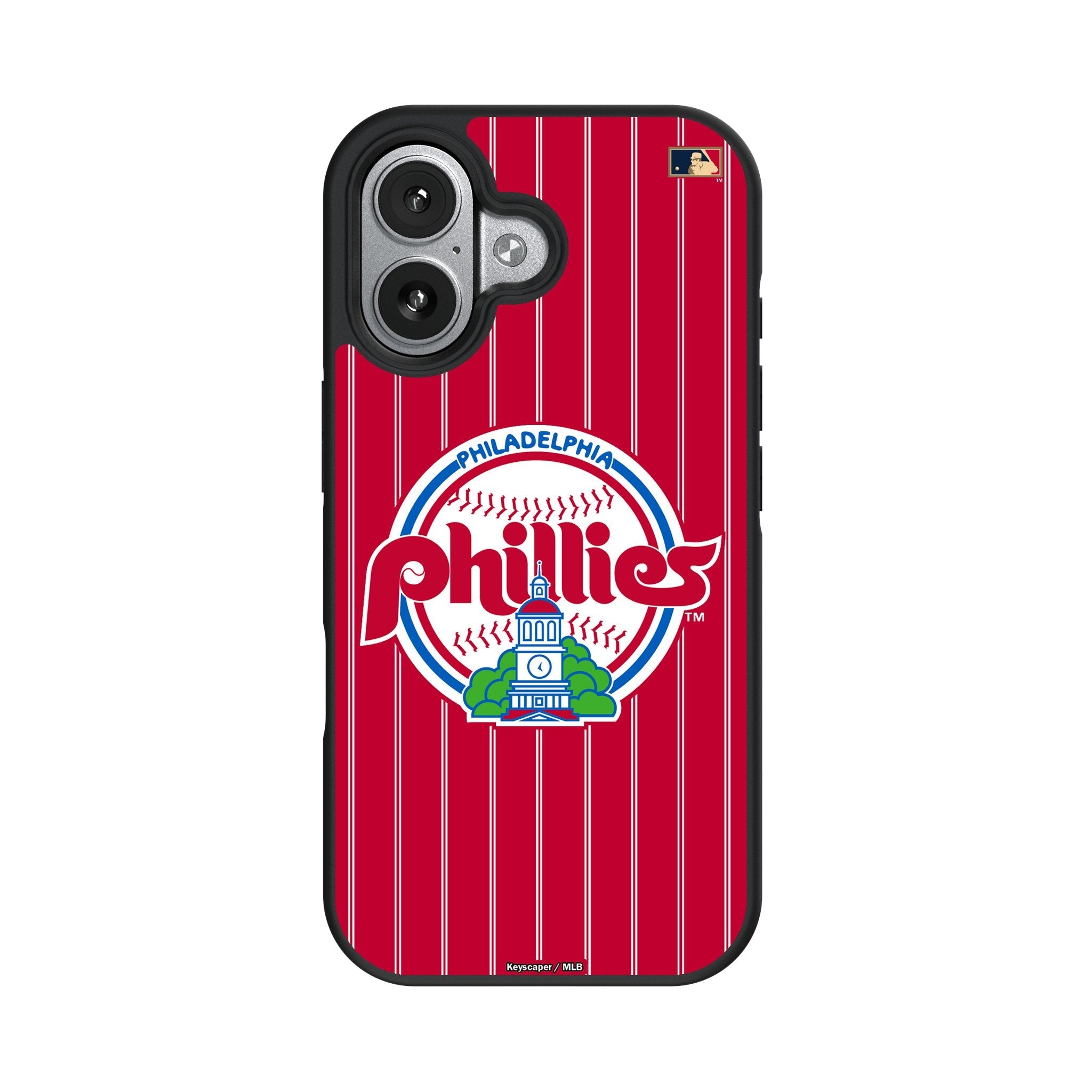 Philadelphia Phillies 1984-1991 - Cooperstown Collection Pinstripe Bump Phone Case for Apple iPhone 17 Series 4