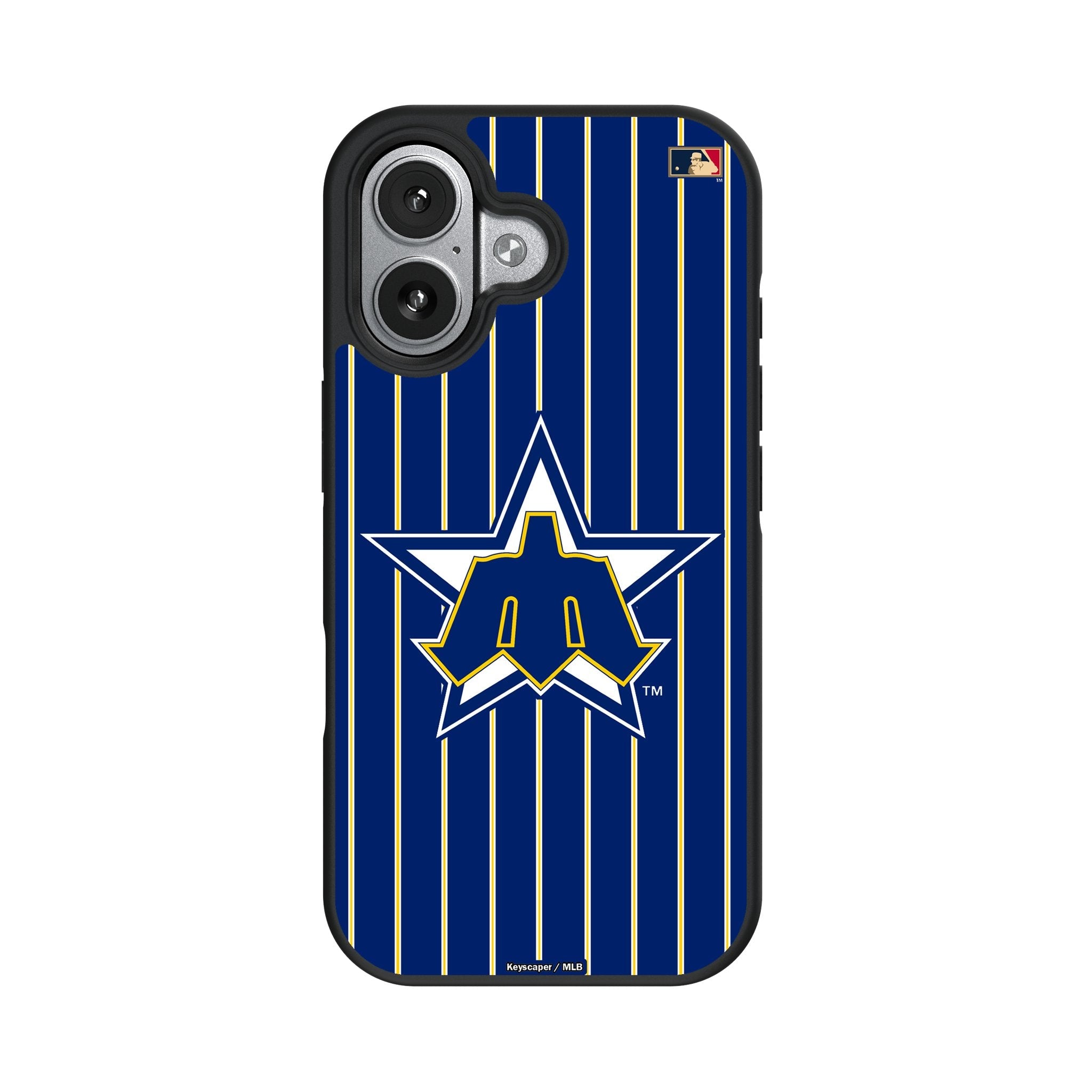 Seattle Mariners 1981-1986 - Cooperstown Collection Pinstripe Bump Phone Case for Apple iPhone 17 Series 4