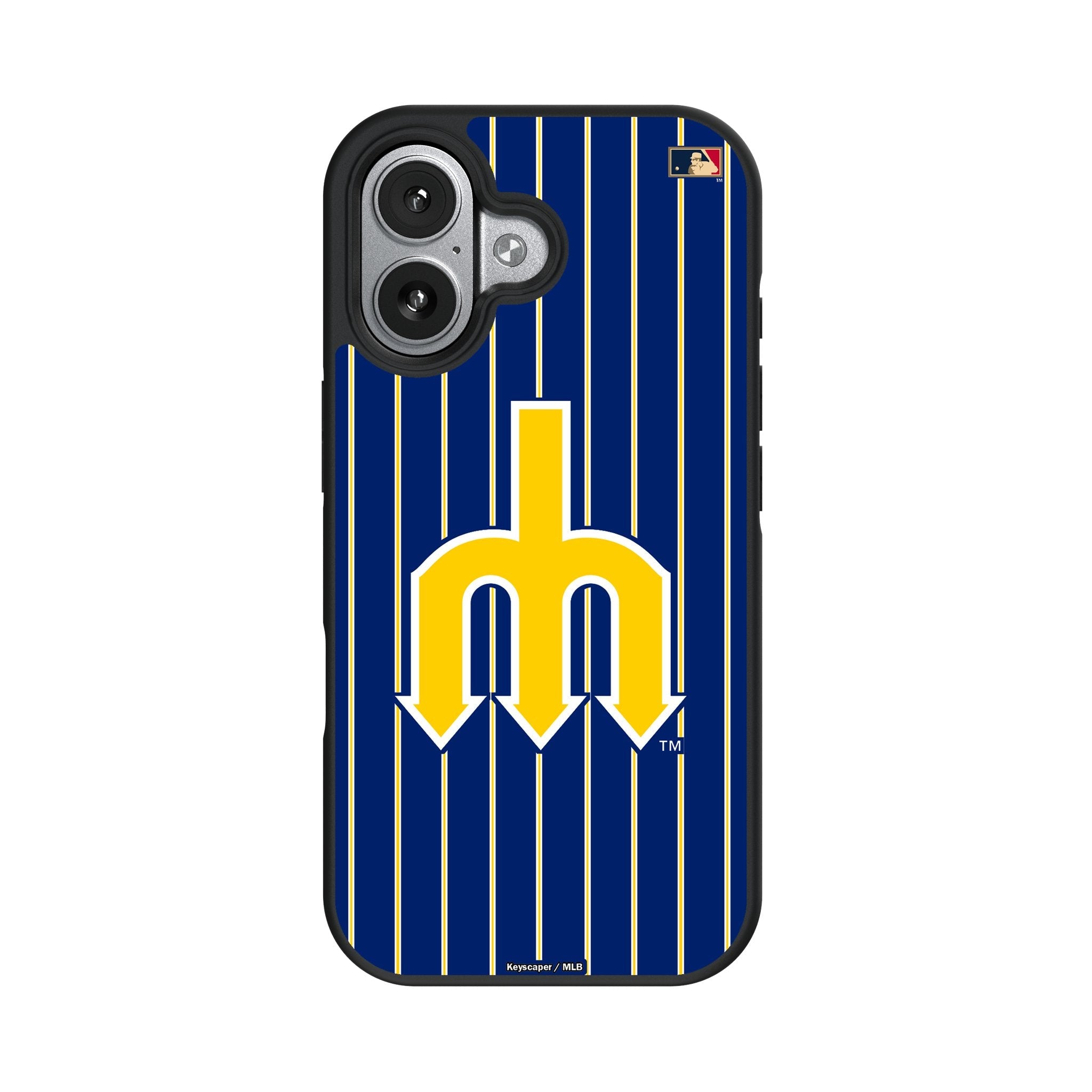 Seattle Mariners 1977-1980 - Cooperstown Collection Pinstripe Bump Phone Case for Apple iPhone 17 Series 4
