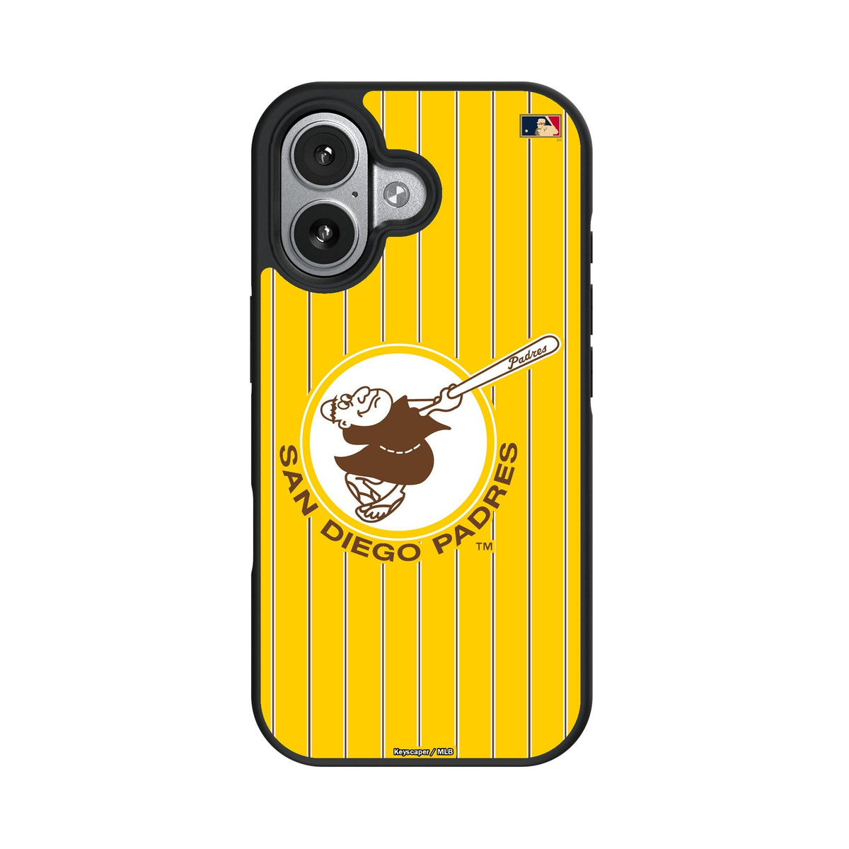 San Diego Padres 1969-1984 - Cooperstown Collection Pinstripe Bump Phone Case for Apple iPhone 17 Series 4