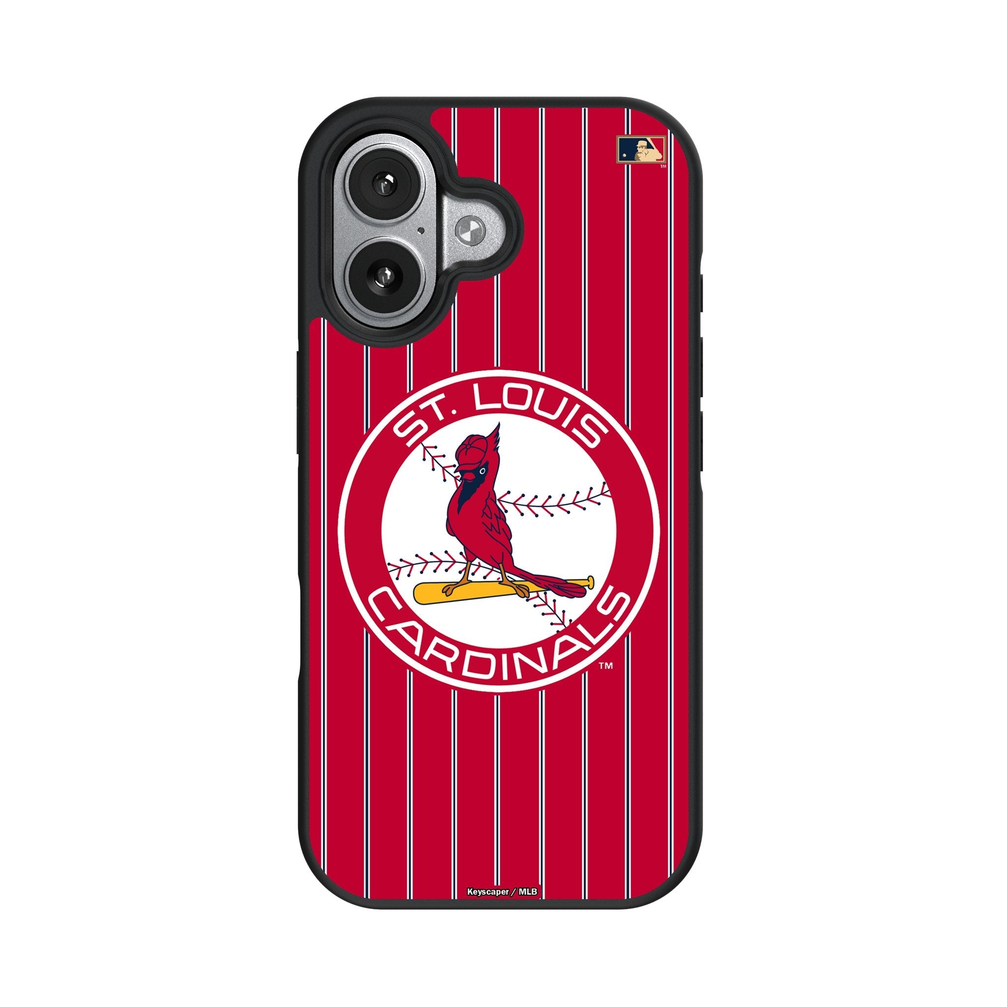 St Louis Cardinals 1966-1997 - Cooperstown Collection Pinstripe Bump Phone Case for Apple iPhone 17 Series 4
