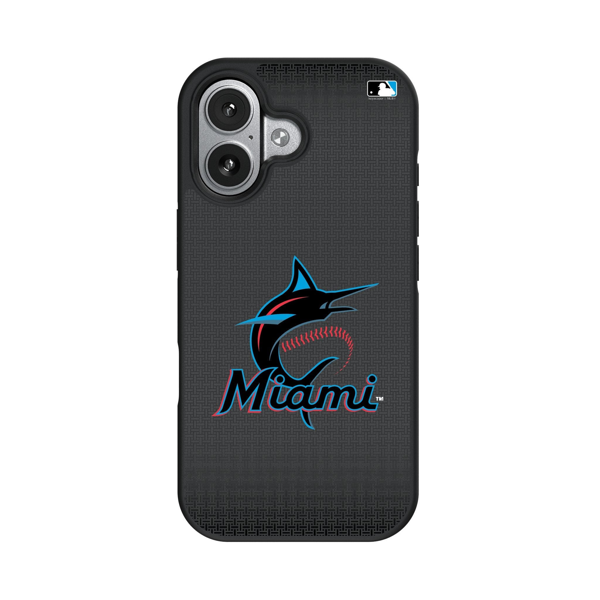 Miami Marlins Linen Bump Phone Case for Apple iPhone 17 Series 4