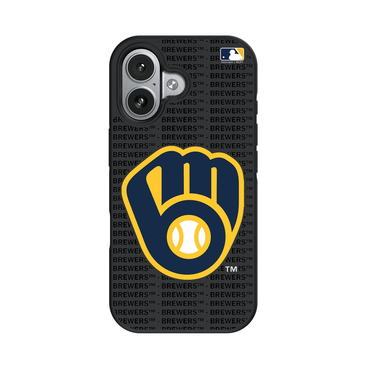 Milwaukee Brewers Text Backdrop Bump Phone Case for Apple iPhone 17 Series 4