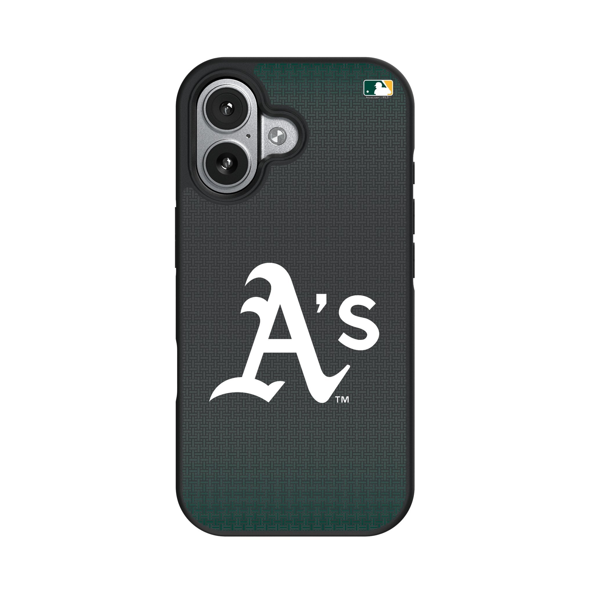 Oakland Athletics Linen Bump Phone Case for Apple iPhone 17 Series 4