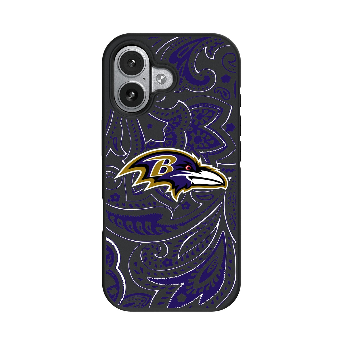 Baltimore Ravens Paisley Bump Phone Case for Apple iPhone 17 Series 4