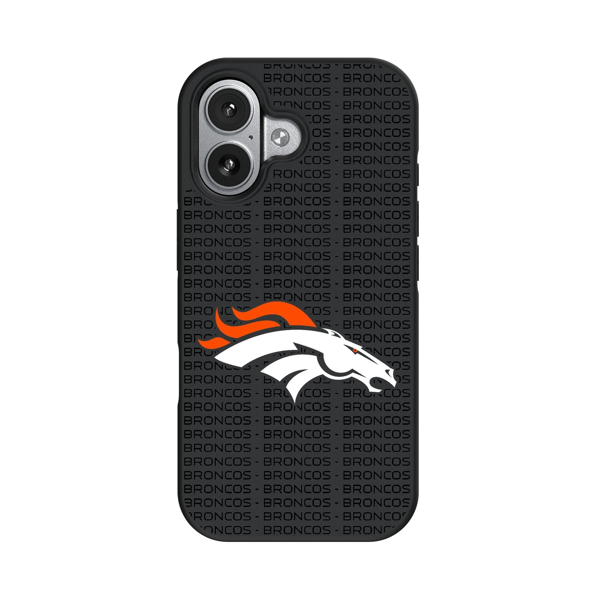 Denver Broncos Text Backdrop Bump Phone Case for Apple iPhone 17 Series 4