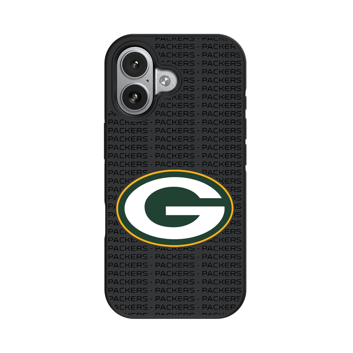 Green Bay Packers Text Backdrop Bump Phone Case for Apple iPhone 17 Series 4