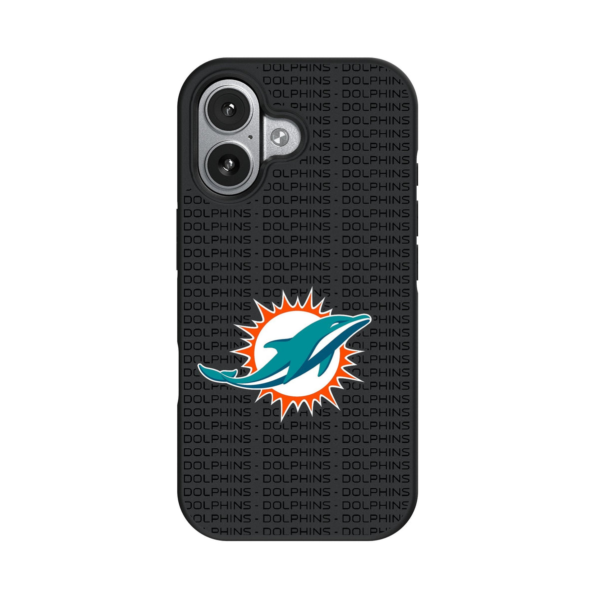 Miami Dolphins Text Backdrop Bump Phone Case for Apple iPhone 17 Series 4