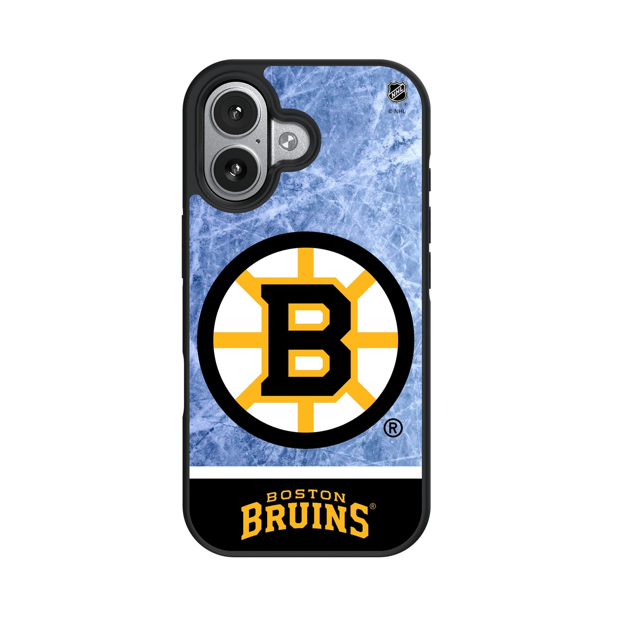 Boston Bruins Ice Wordmark Bump Phone Case for Apple iPhone 17 Series 4