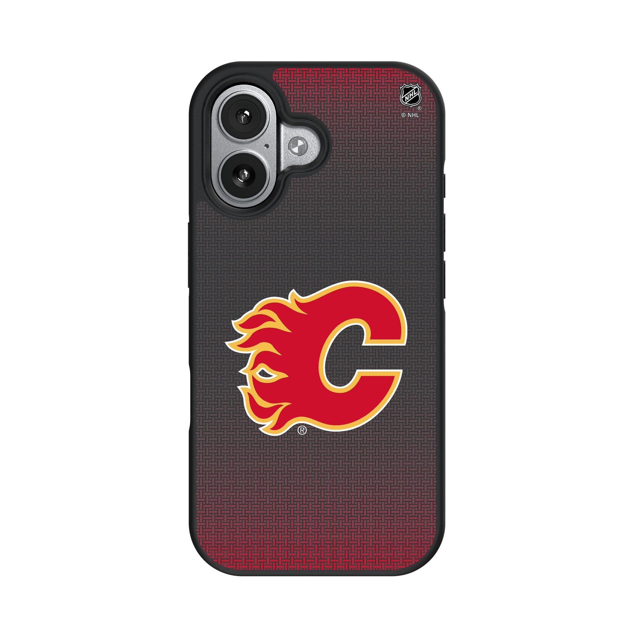 Calgary Flames Linen Bump Phone Case for Apple iPhone 17 Series 4