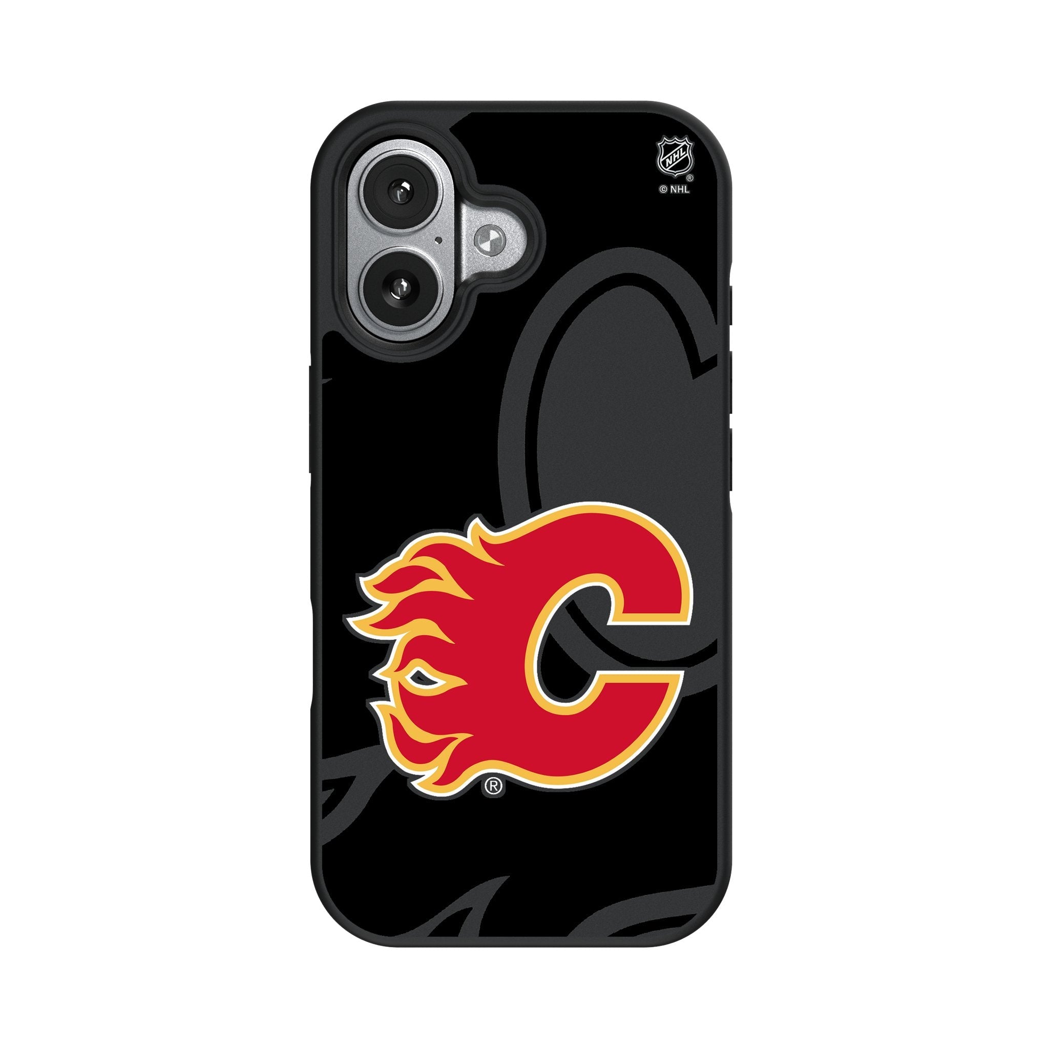 Calgary Flames Monocolor Tilt Bump Phone Case for Apple iPhone 17 Series 4
