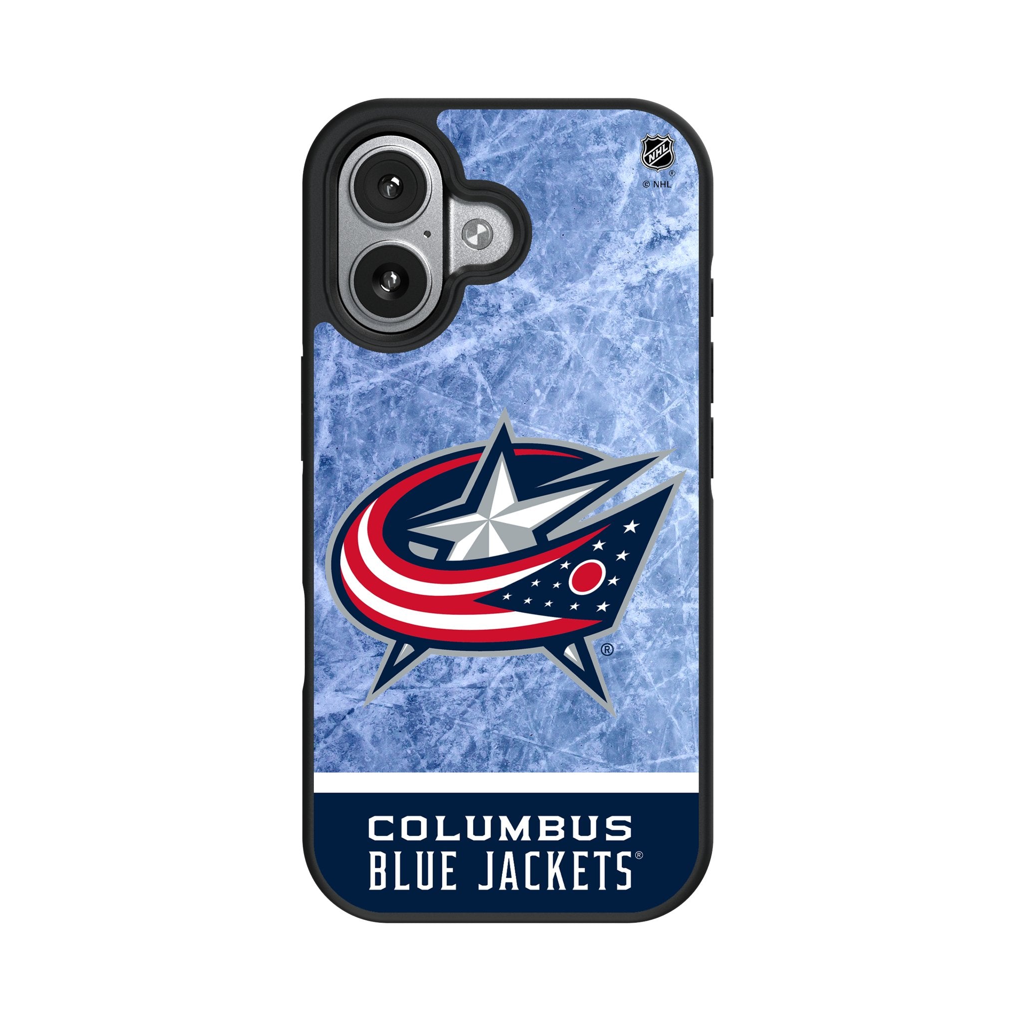 Columbus Blue Jackets Ice Wordmark Bump Phone Case for Apple iPhone 17 Series 4
