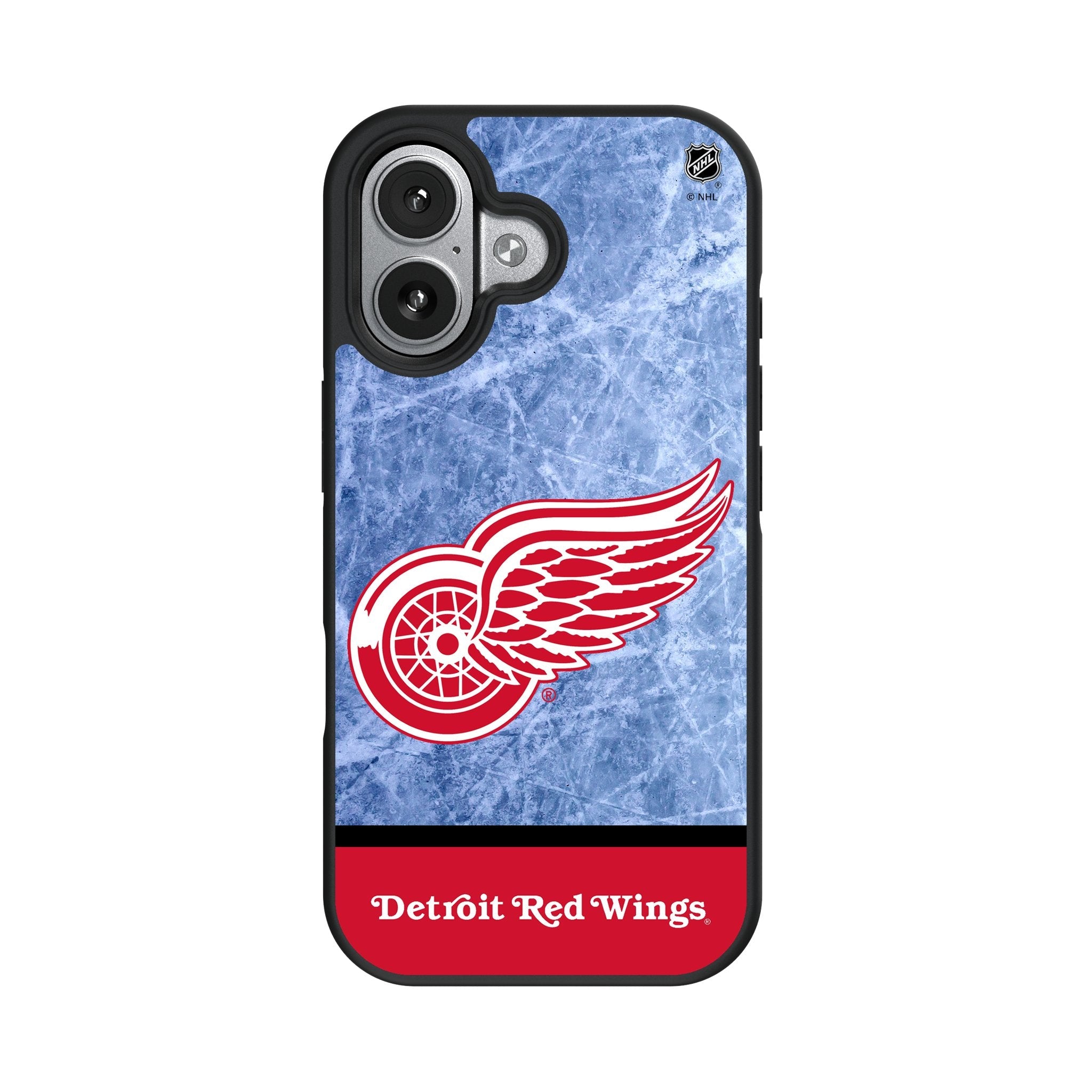 Detroit Red Wings Ice Wordmark Bump Phone Case for Apple iPhone 17 Series 4